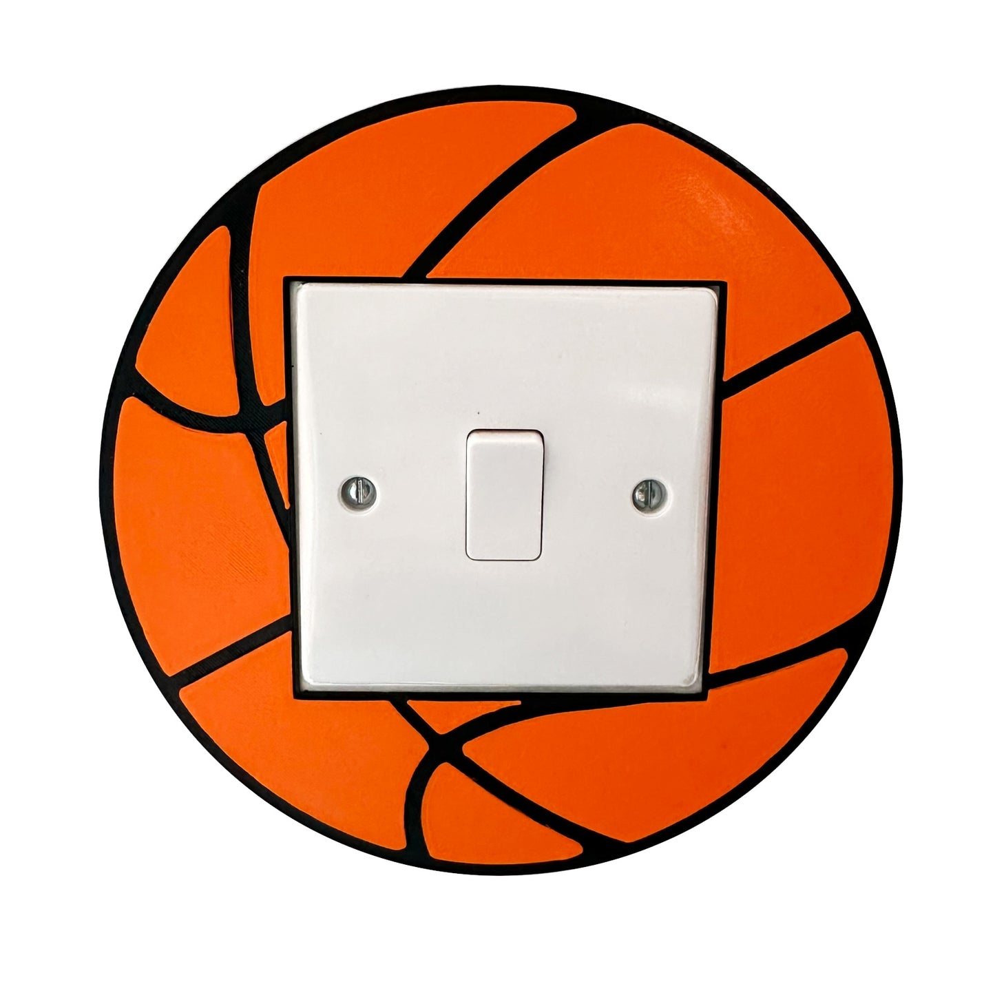 Basketball Light Switch Surround Cover - 3D Printed - Bedroom Decor - Sports Room - Home - Room Decor - Sportsman - Sports Man - Slam Dunk