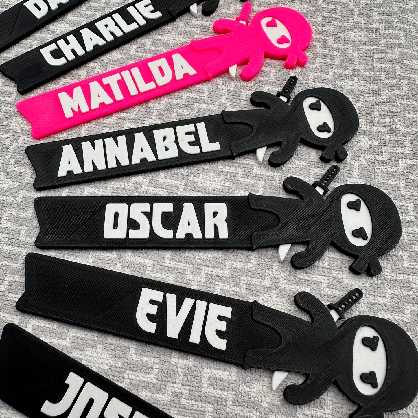 Ninja - Bookmark - 3D Printed - Personalised - Book Lover - Stocking Filler - Personalized - Martial Arts - Reading