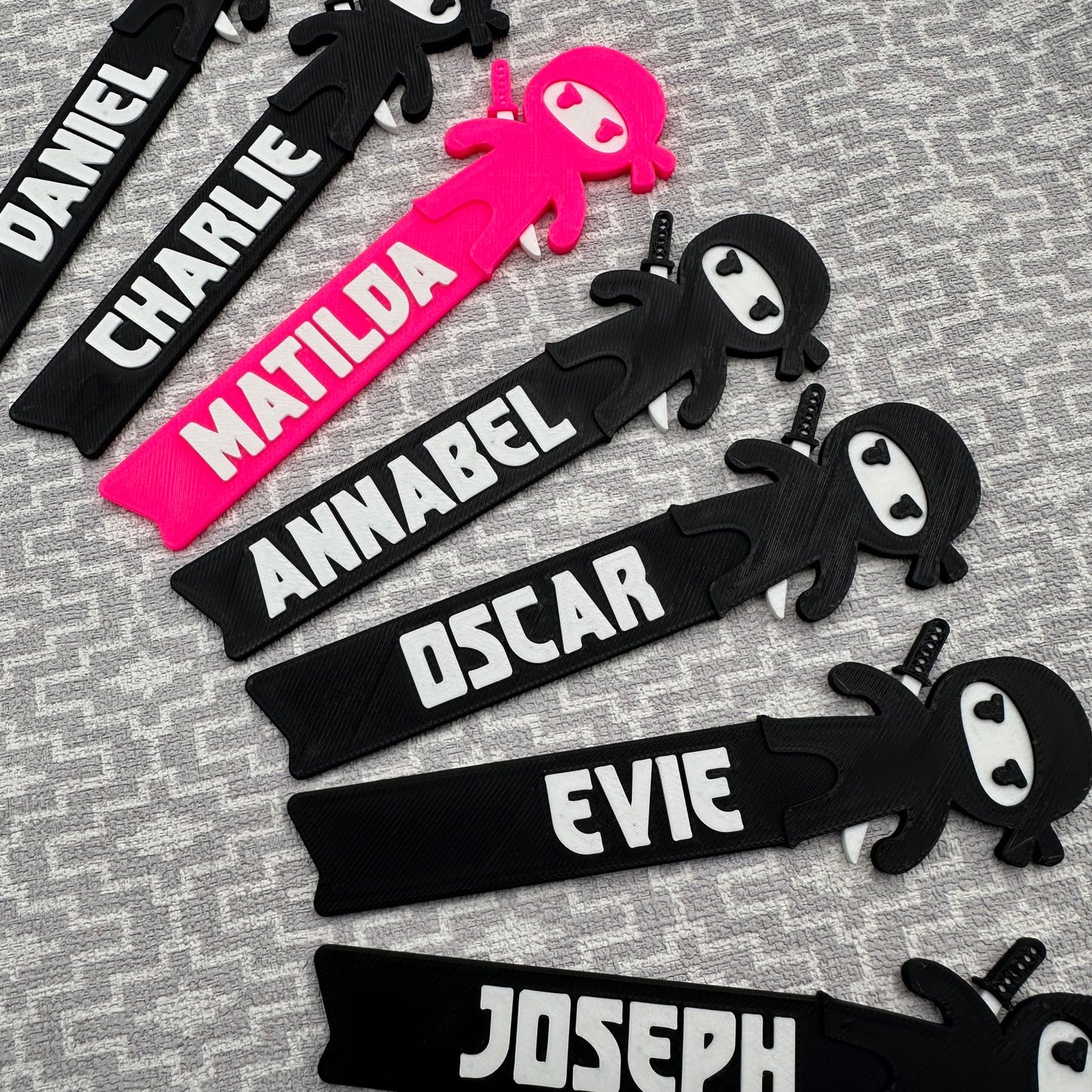 Ninja - Bookmark - 3D Printed - Personalised - Book Lover - Stocking Filler - Personalized - Martial Arts - Reading