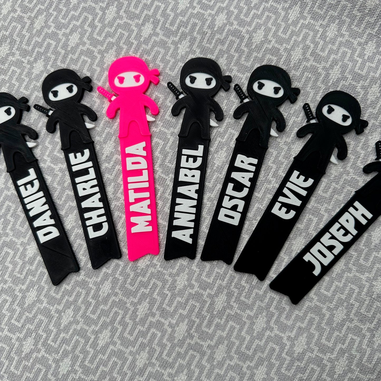 Ninja - Bookmark - 3D Printed - Personalised - Book Lover - Stocking Filler - Personalized - Martial Arts - Reading