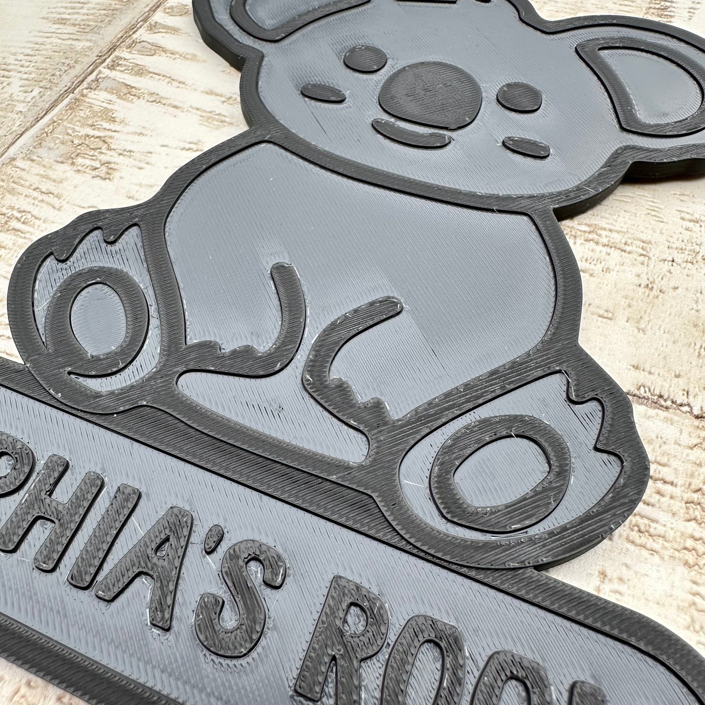 Koala Door plaque - Personalised - Door Sign - Name - Rainforest Animal - Door Hanger - Children's Bedroom - Nursery - Home Decor - Kawaii