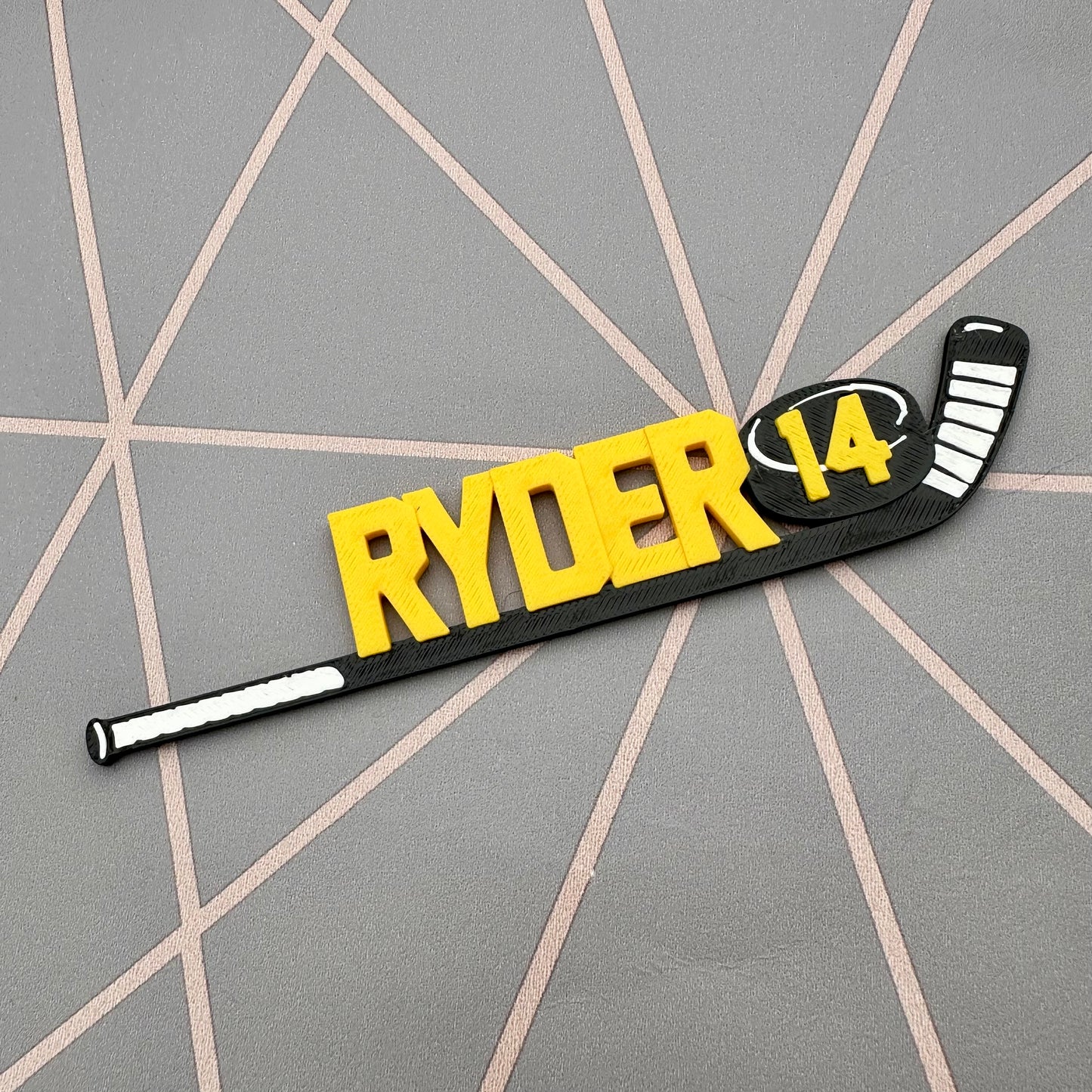 Ice Hockey Stick Bookmark - 3D Printed - Personalised - Book Lover - Stocking Stuffer Filler - Christmas Gift - Ice Skates Rink - Puck
