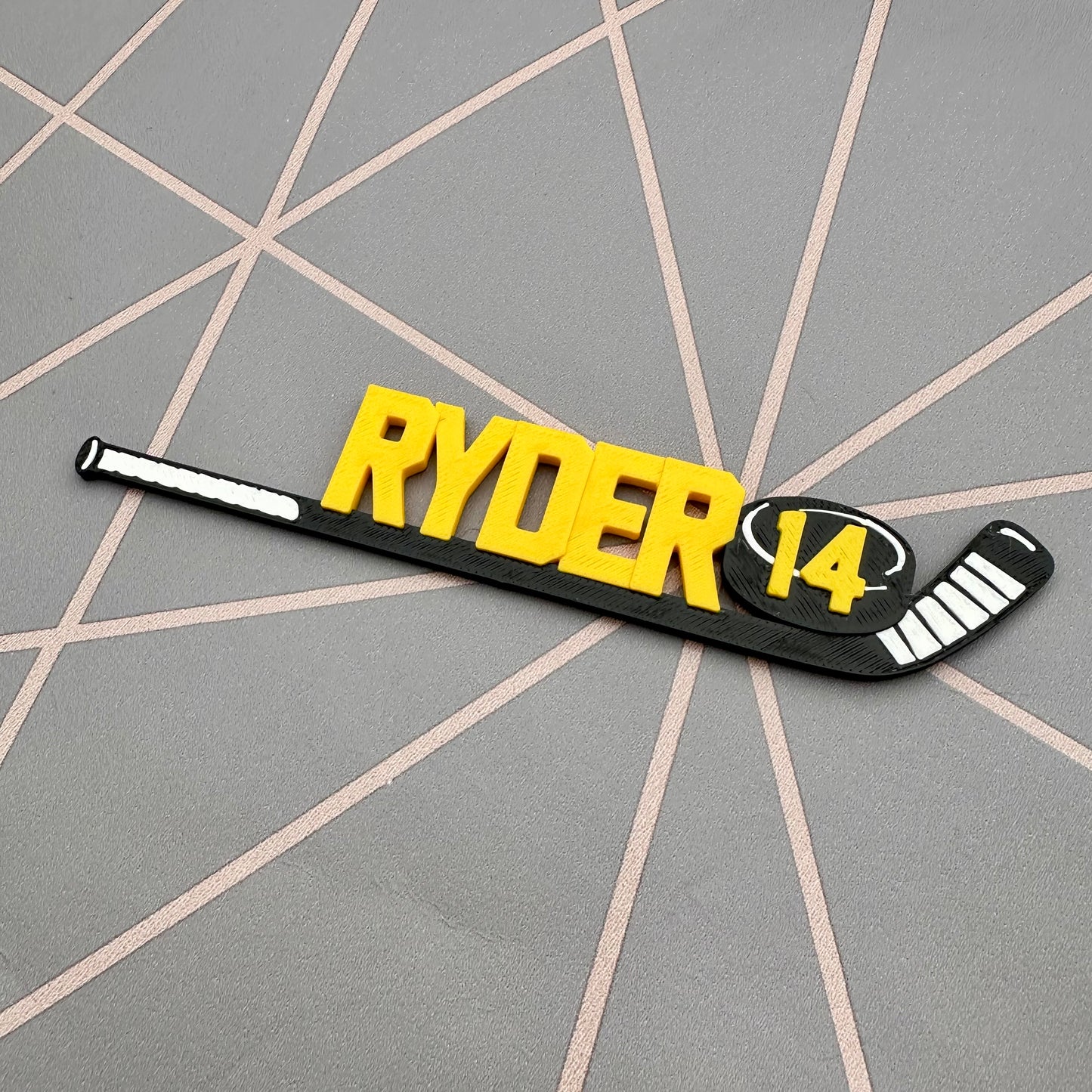 Ice Hockey Stick Bookmark - 3D Printed - Personalised - Book Lover - Stocking Stuffer Filler - Christmas Gift - Ice Skates Rink - Puck