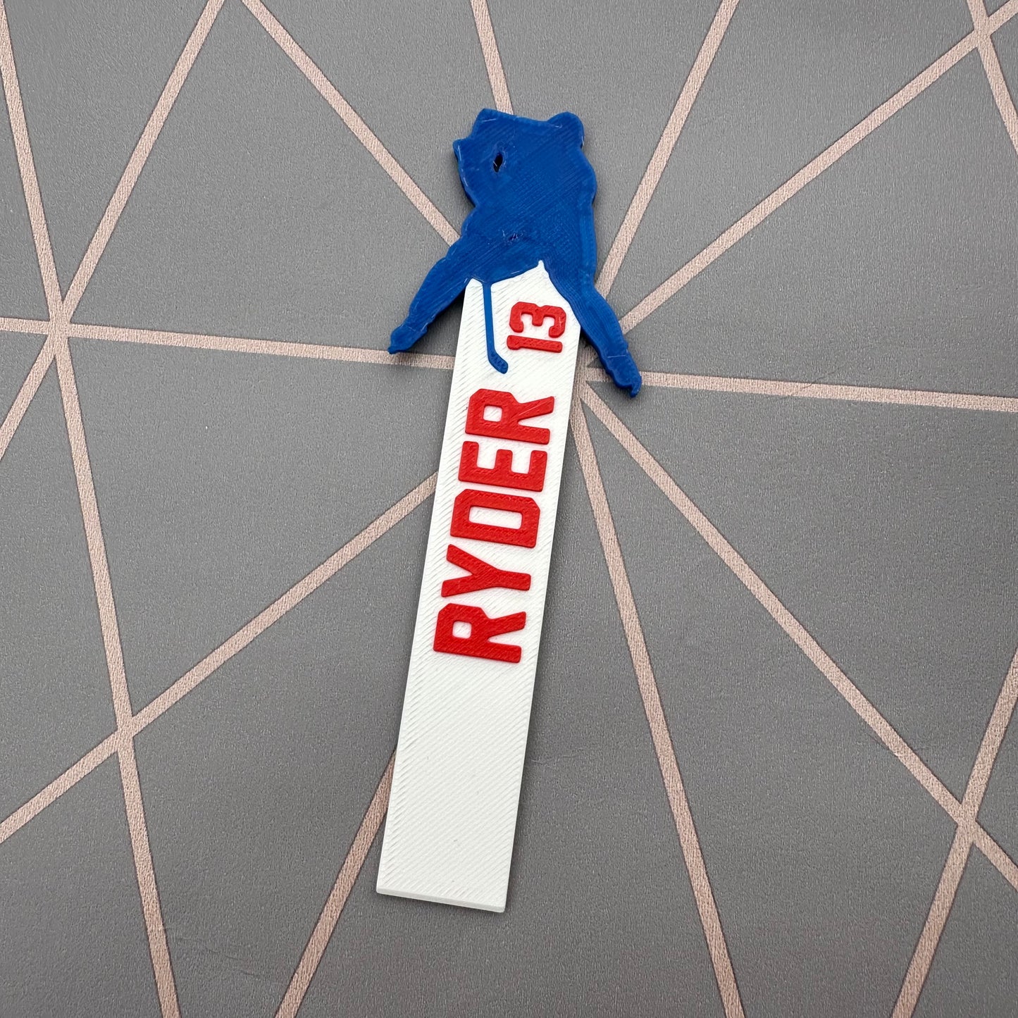 Ice Hockey Silhouette Bookmark - 3D Printed - Personalised - Book Lover - Stocking Stuffer Filler - Christmas Gift - Ice Skates Rink - Puck