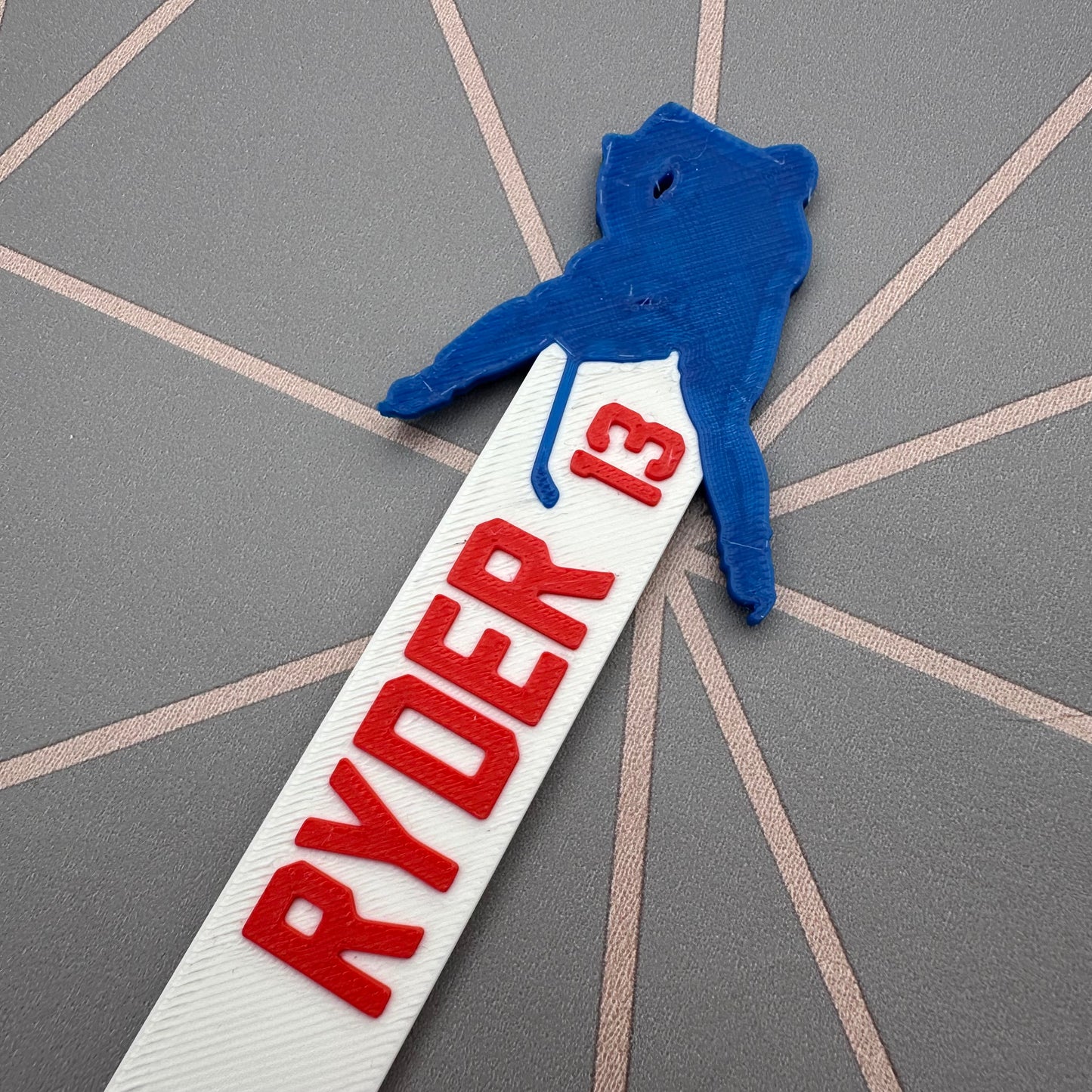 Ice Hockey Silhouette Bookmark - 3D Printed - Personalised - Book Lover - Stocking Stuffer Filler - Christmas Gift - Ice Skates Rink - Puck