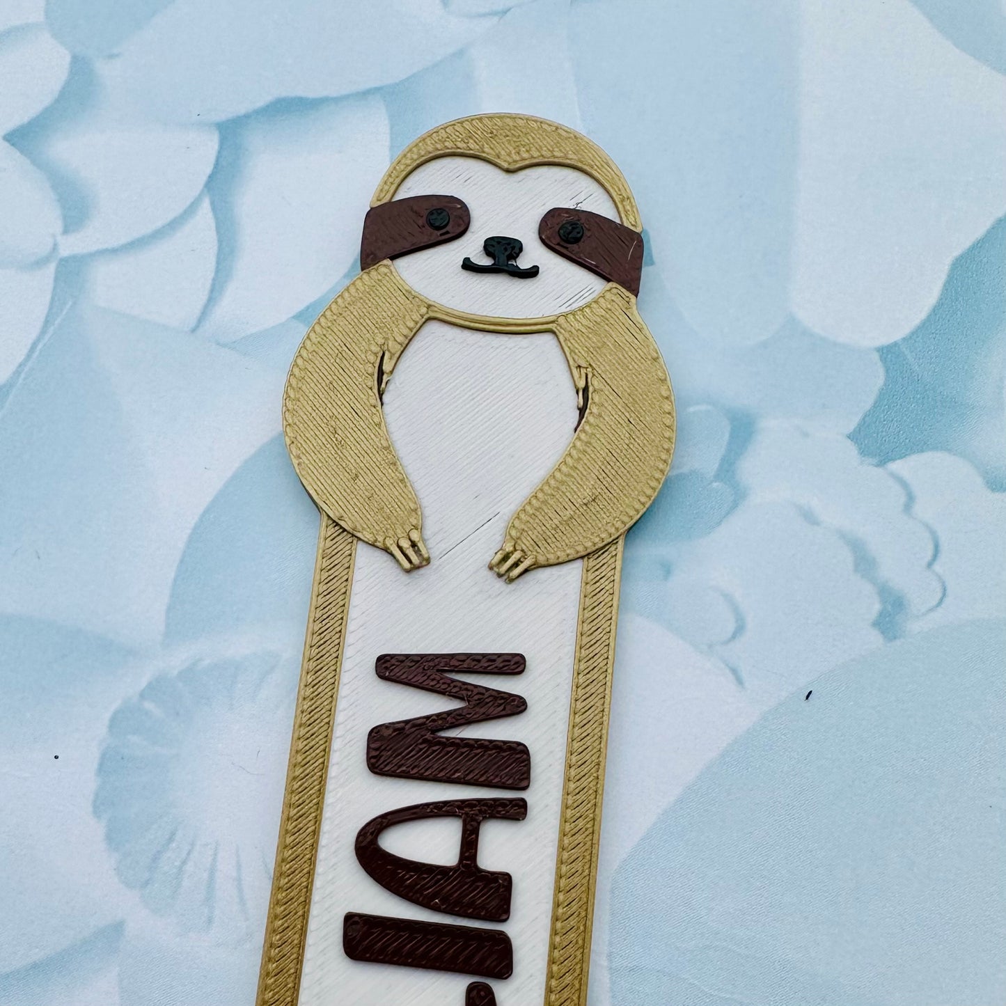 Sloth Bookmark - 3D Printed - Personalised - Book Lover - Stocking Stuffer Filler - Christmas Gift - Rainforest - Book Accessories Accessory