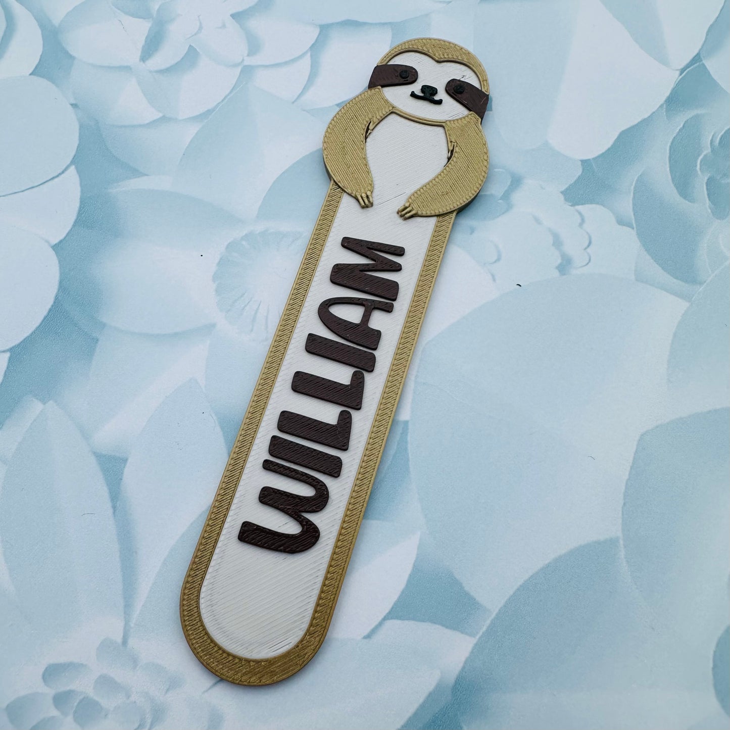 Sloth Bookmark - 3D Printed - Personalised - Book Lover - Stocking Stuffer Filler - Christmas Gift - Rainforest - Book Accessories Accessory