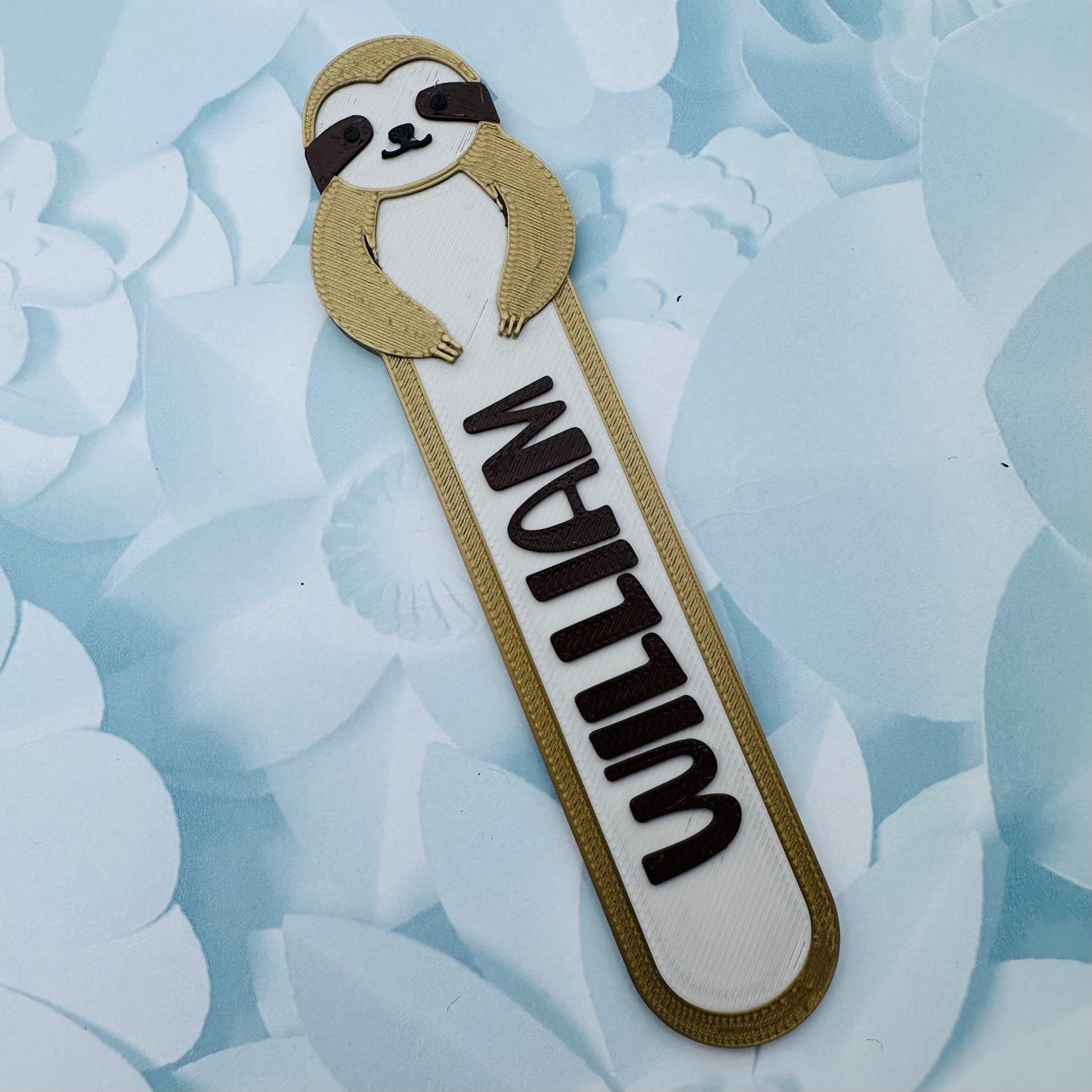 Sloth Bookmark - 3D Printed - Personalised - Book Lover - Stocking Stuffer Filler - Christmas Gift - Rainforest - Book Accessories Accessory
