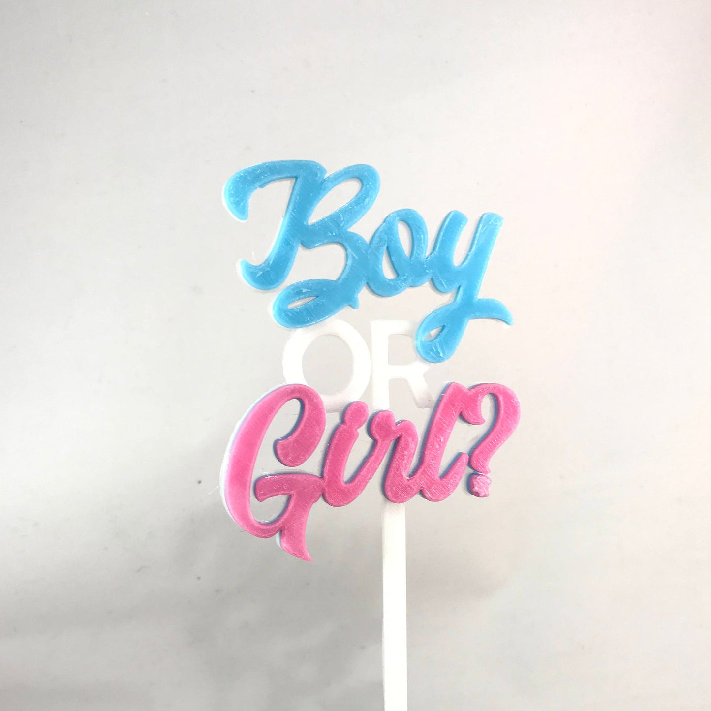 Gender Reveal Cake Topper -Boy or Girl- New Baby - Baby Shower - Cake Decorations - Party Decorations - Baby Boy/Girl - Pregnancy -Mum to Be