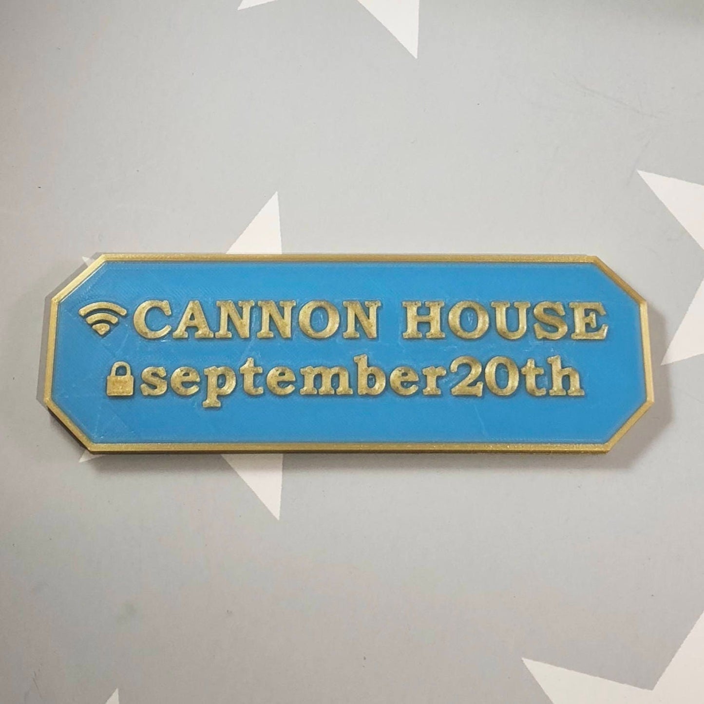 Wifi Password Sign 3D Printed - Guest Room - Visitors - Internet Sign - Be Our Guest - Enjoy your stay - Home Decor Business Work