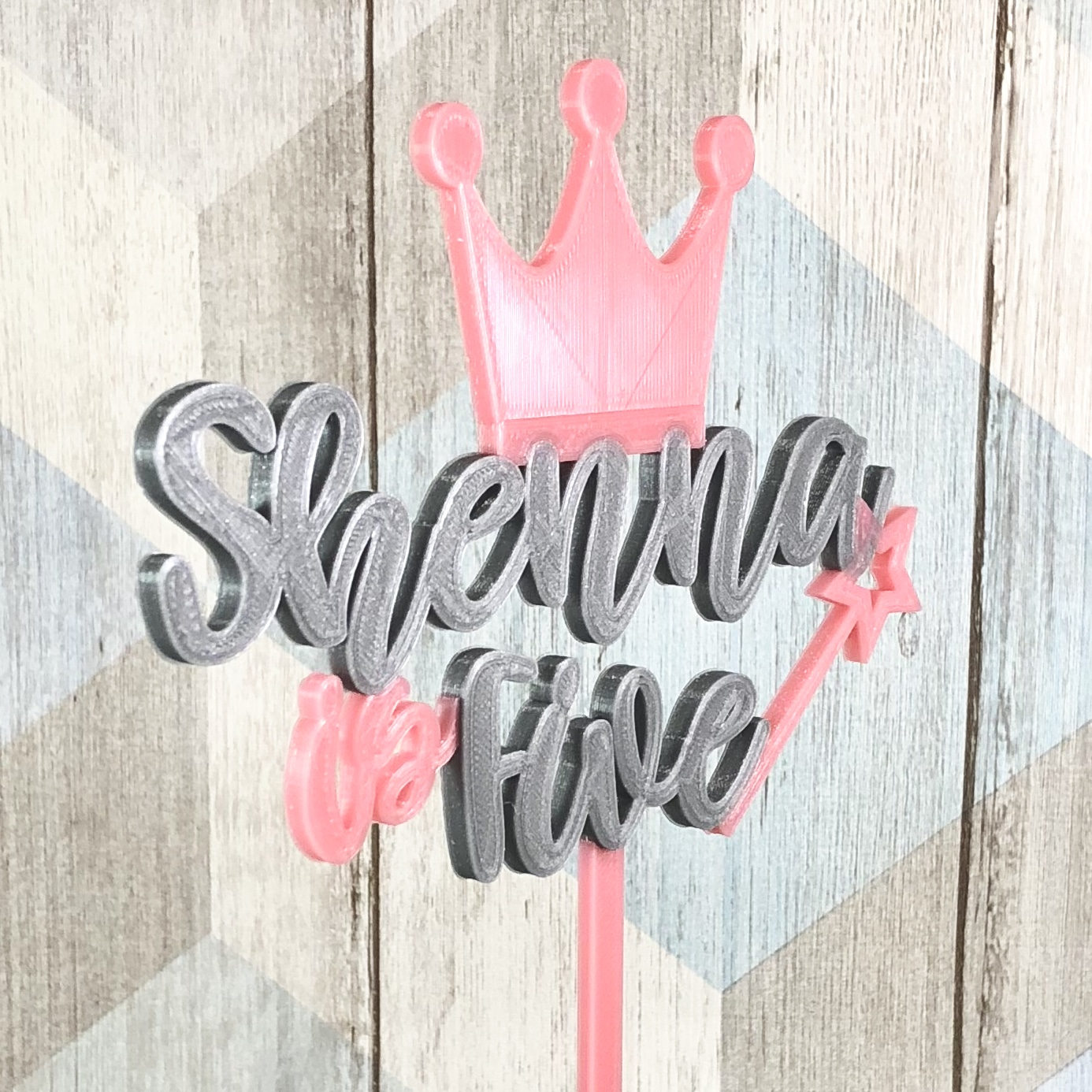 Fairy Princess Cake Topper - Party Decorations - Crown - Cake Decorations - Birthday Cake - Children's Party