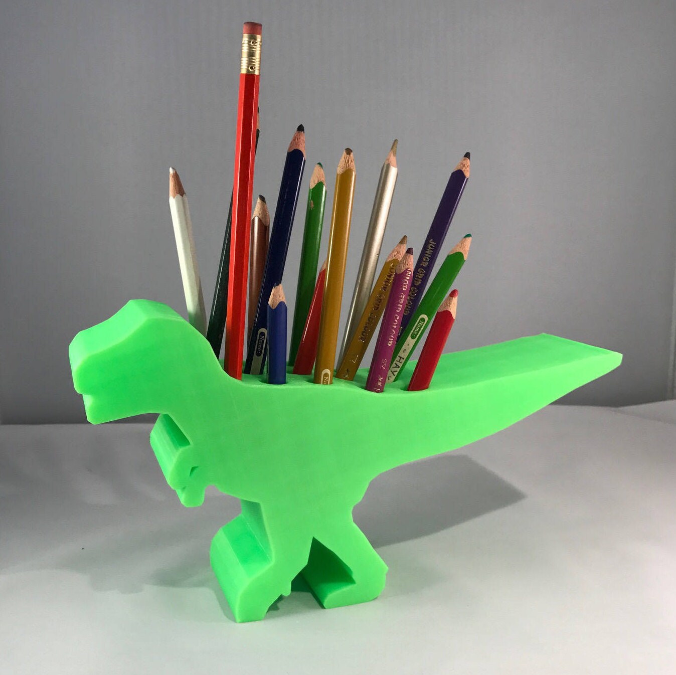 T-Rex Dinosaur Pen/Pencil/Crayon Pot - TRex 3D Printed - Children - Kids - Art - Desk - Stationary - Personalised - Office - Dinosaur Lover