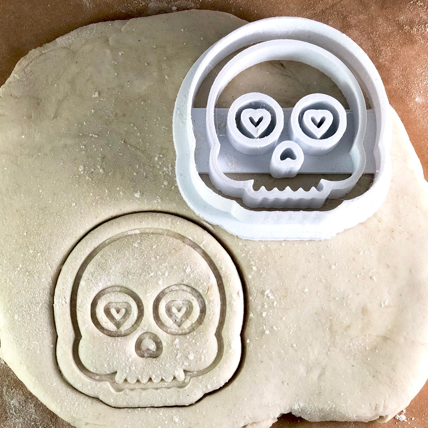 Heart Sugar Skull - Cookie Cutter - Cute Cutter - Biscuit - Fondant - Clay cutter - Dough - One of a kind