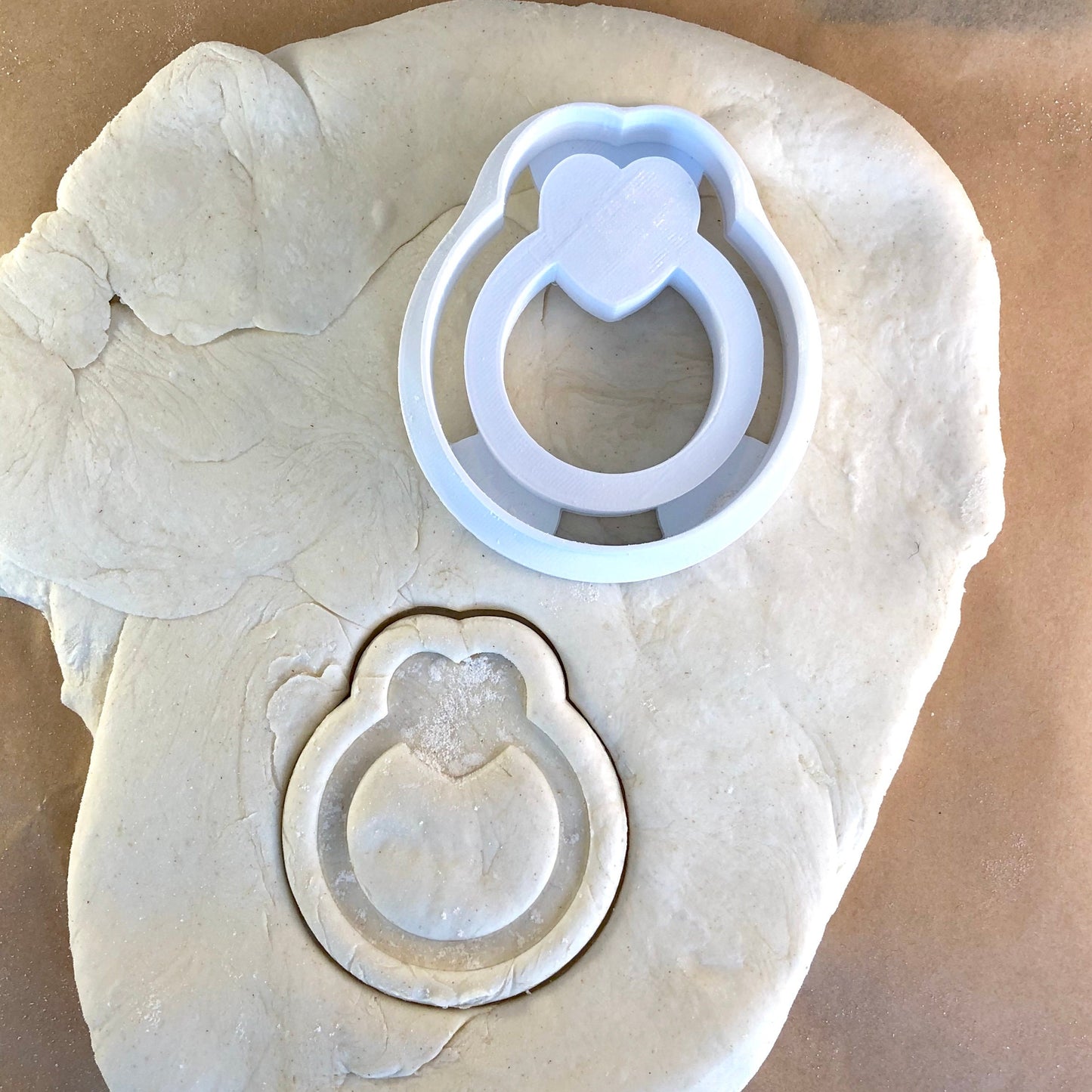Wedding Ring - Cookie Cutter - Cute Cutter - Biscuit - Fondant - Clay cutter - Dough - One of a kind