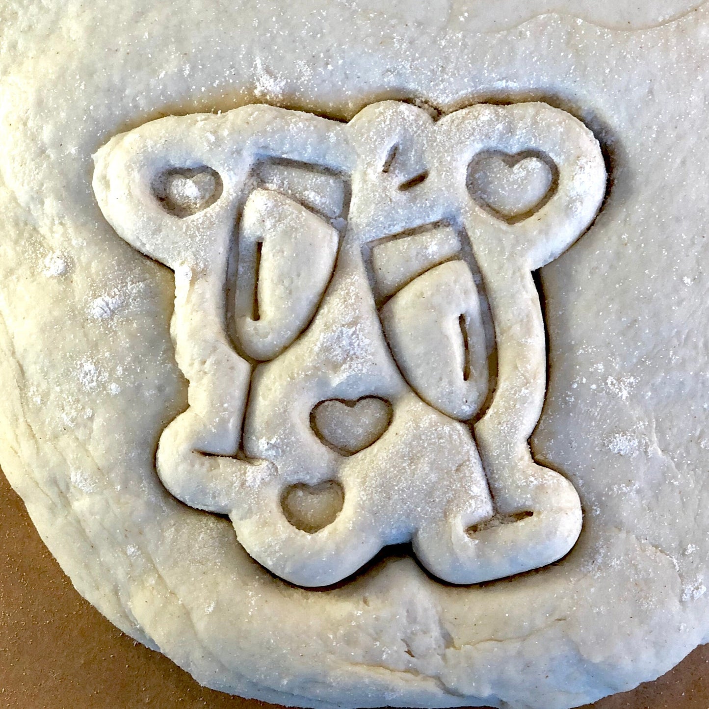 Champagne Flutes - Wedding - Wedding Couple - Cookie Cutter - Cute Cutter - Biscuit - Fondant - Clay cutter - Dough - One of a kind