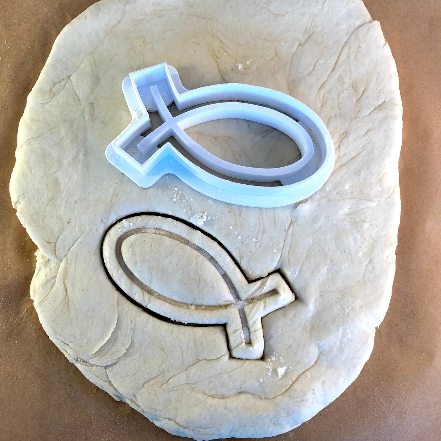 Christian Fish - Ichthys - Catholic - Cookie Cutter - Cute Cutter - Biscuit - Fondant - Clay cutter - Dough - One of a kind