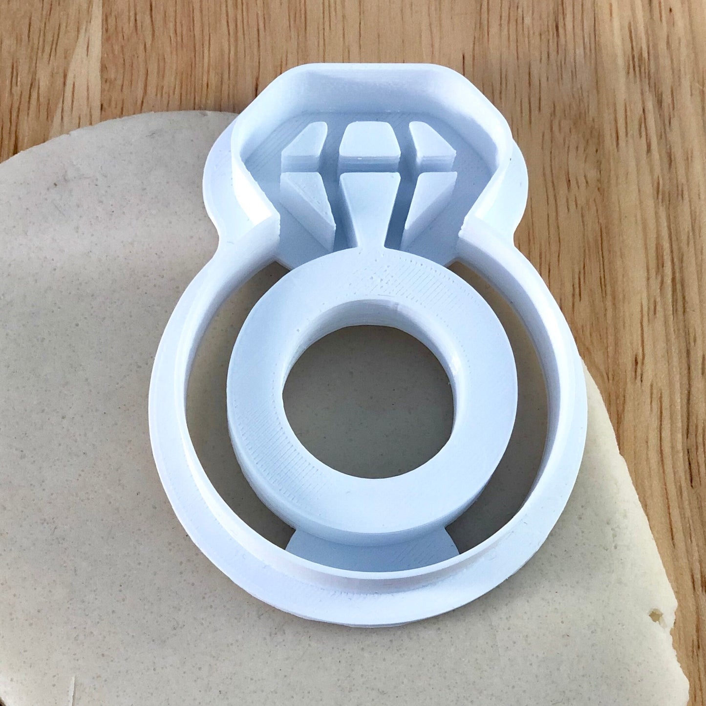 Engagement Ring Diamond - Cookie Cutter - Cute Cutter - Biscuit - Fondant - Clay cutter - Dough - One of a kind
