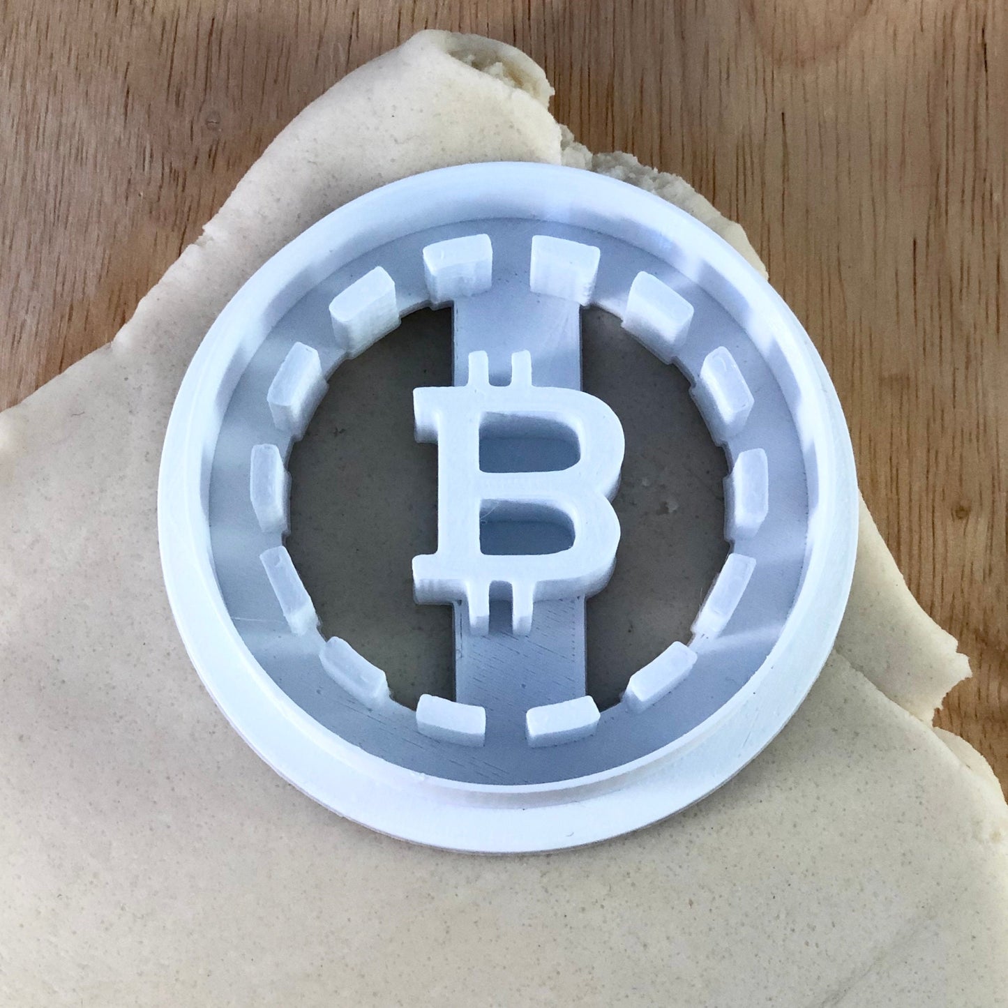 Bitcoin Crypto Currency - Cookie Cutter - Cute Cutter - Biscuit - Fondant - Clay cutter - Dough - One of a kind