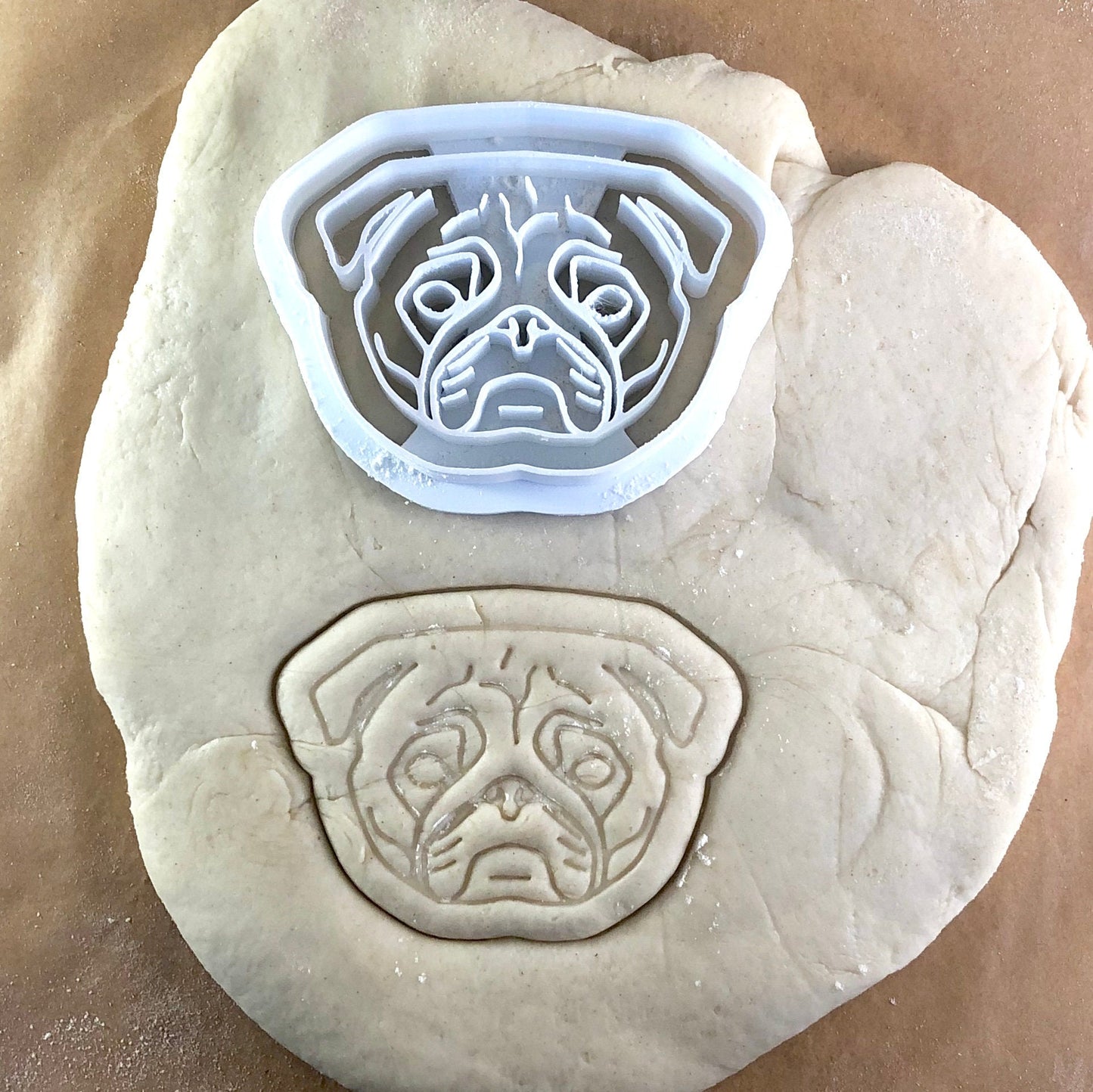 Dog Pug - Cookie Cutter - Cute Cutter - Biscuit - Fondant - Clay cutter - Dough - One of a kind