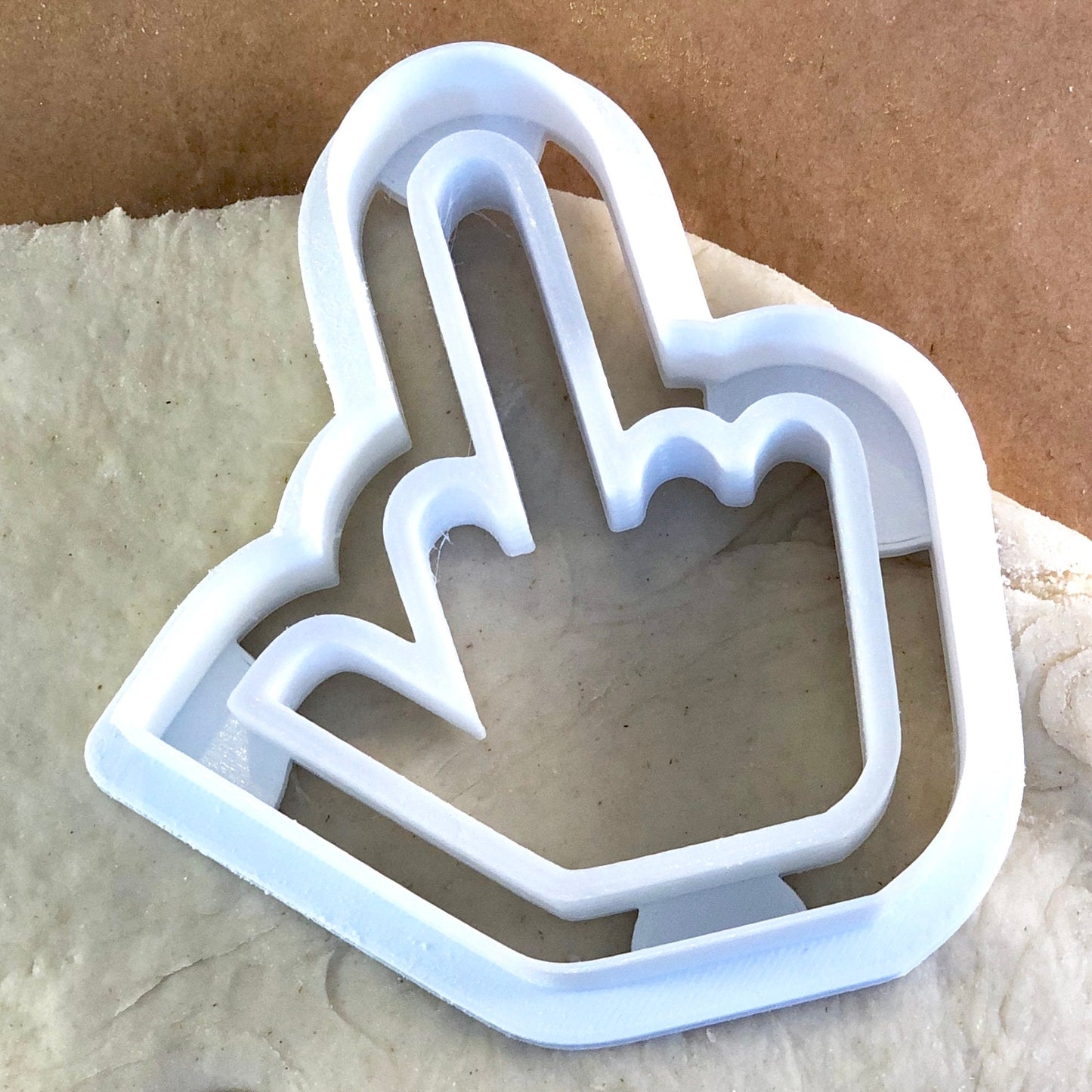 Middle Finger - Cookie Cutter - Cute Cutter - Biscuit - Fondant - Clay cutter - Dough - One of a kind
