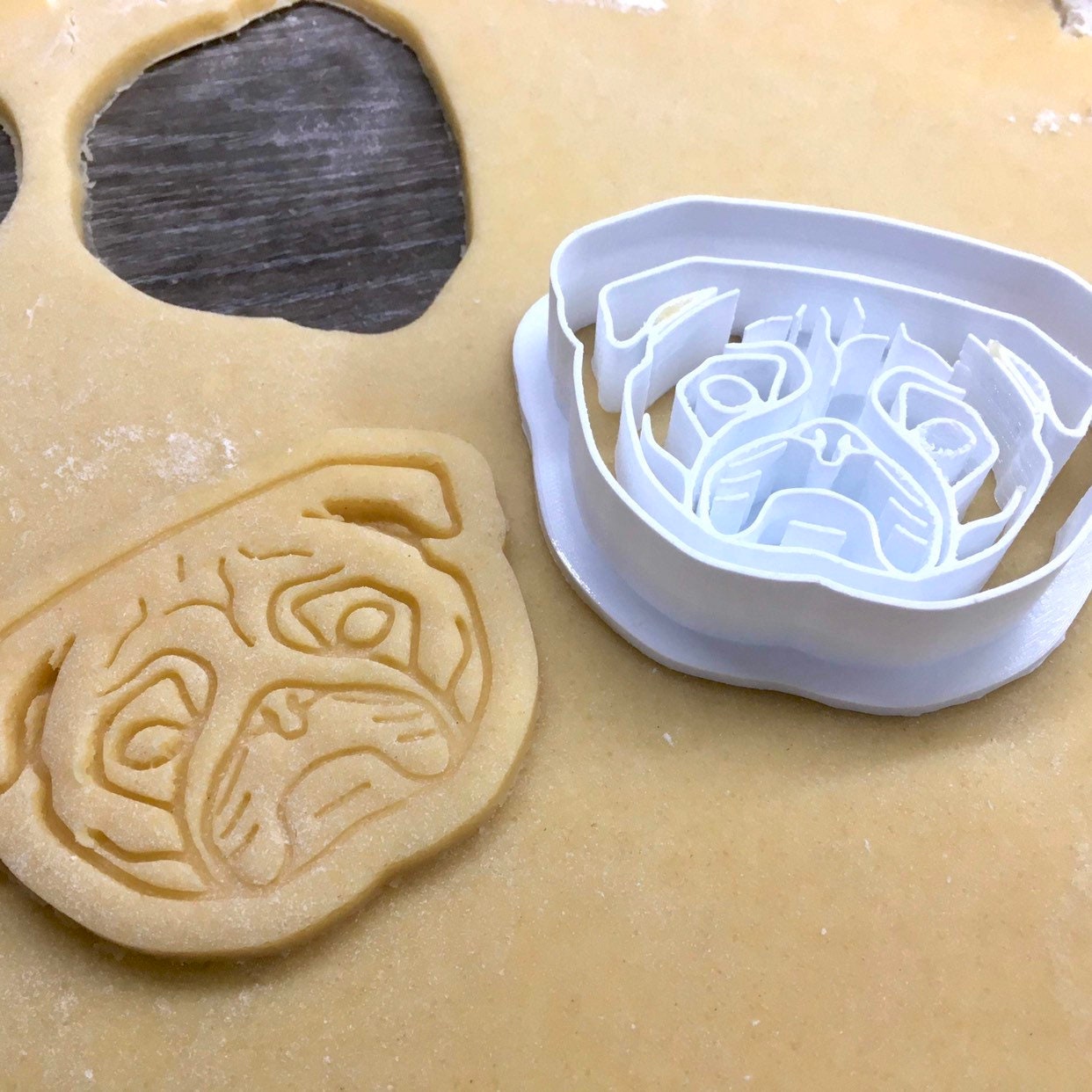 Dog Pug - Cookie Cutter - Cute Cutter - Biscuit - Fondant - Clay cutter - Dough - One of a kind