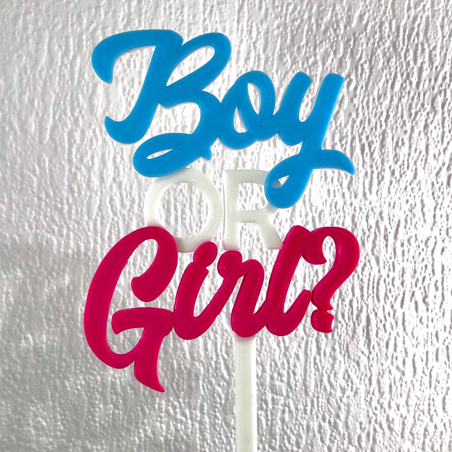 Gender Reveal Cake Topper -Boy or Girl- New Baby - Baby Shower - Cake Decorations - Party Decorations - Baby Boy/Girl - Pregnancy -Mum to Be
