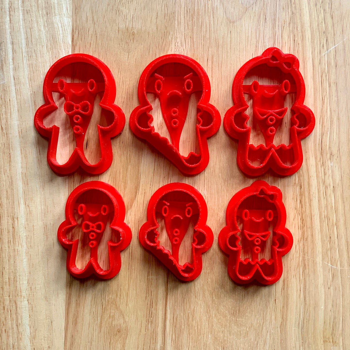 Gingerbread Man / Men - Cookie Cutter - Cute Cutter - Biscuit - Fondant - Clay cutter - Dough - One of a kind - Christmas - Xmas