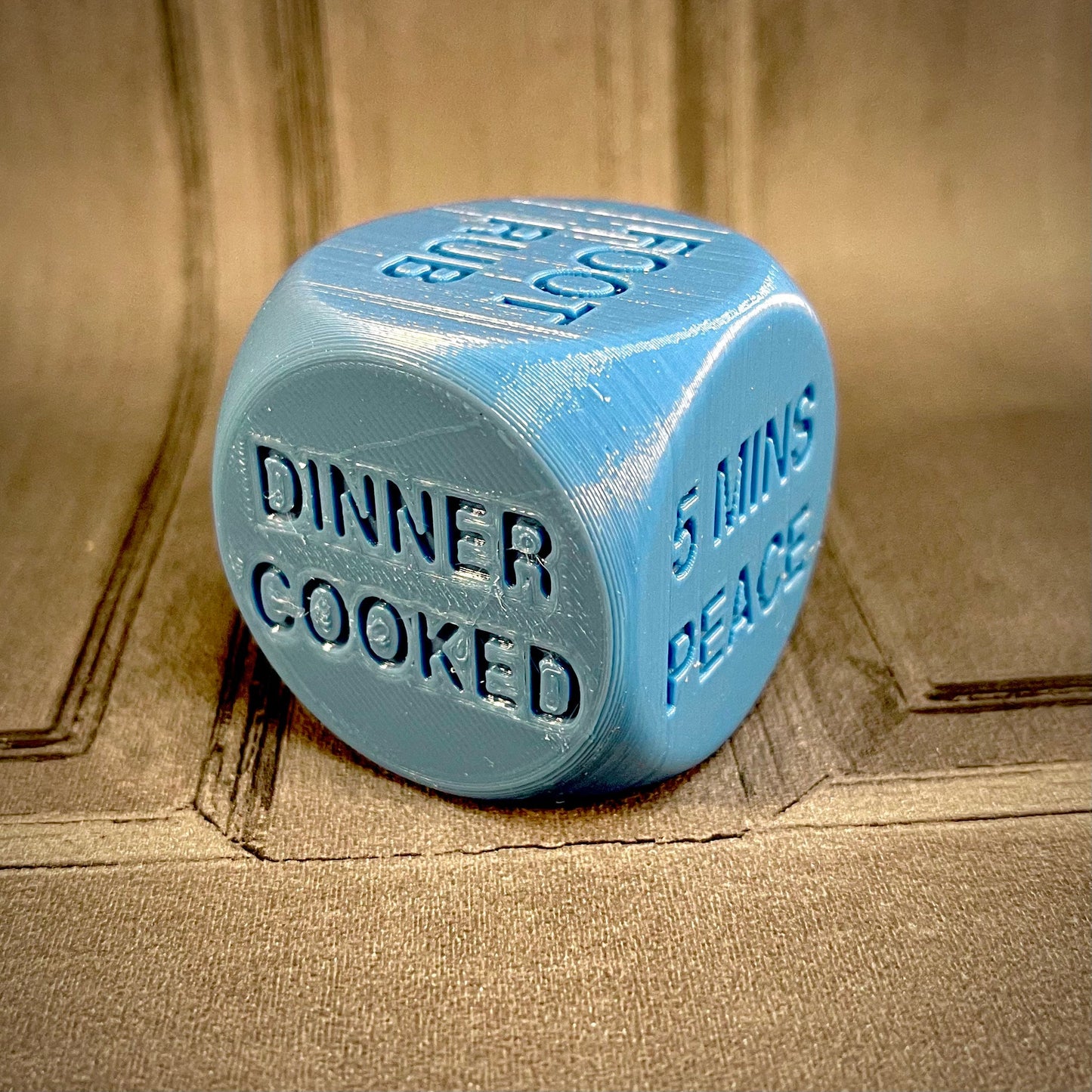 Father’s Day Dice - 3D Printed - novelty gift idea for him - Decision Maker - Relaxation - Rest - 5 Minutes Peace - Chill - Dad Gifts