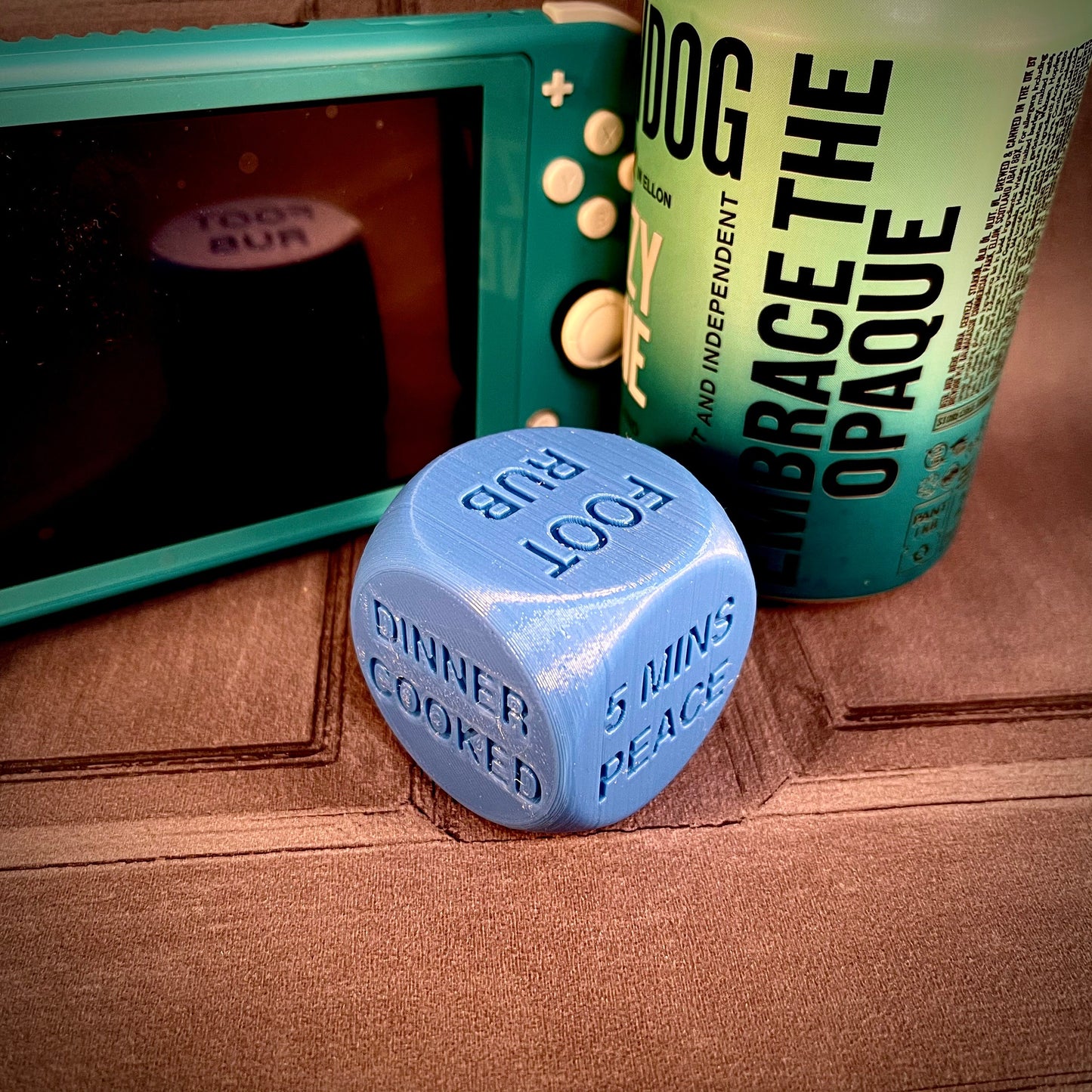 Father’s Day Dice - 3D Printed - novelty gift idea for him - Decision Maker - Relaxation - Rest - 5 Minutes Peace - Chill - Dad Gifts