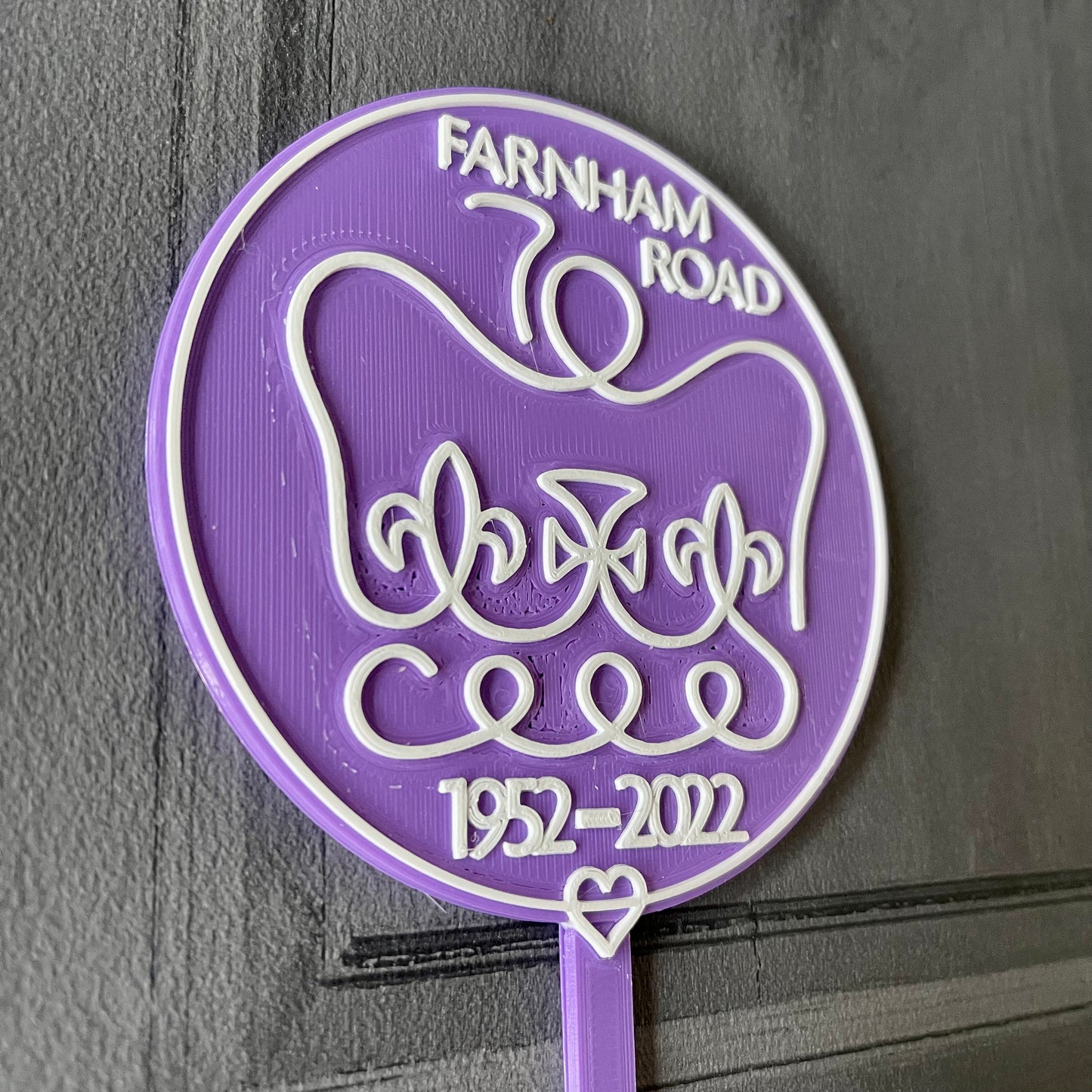 Queens Jubilee Cake Topper - Personalised - Street Party - Royal Celebrations - Queens Platinum Jubilee - Monarchy - Royalty - Royal Stamp