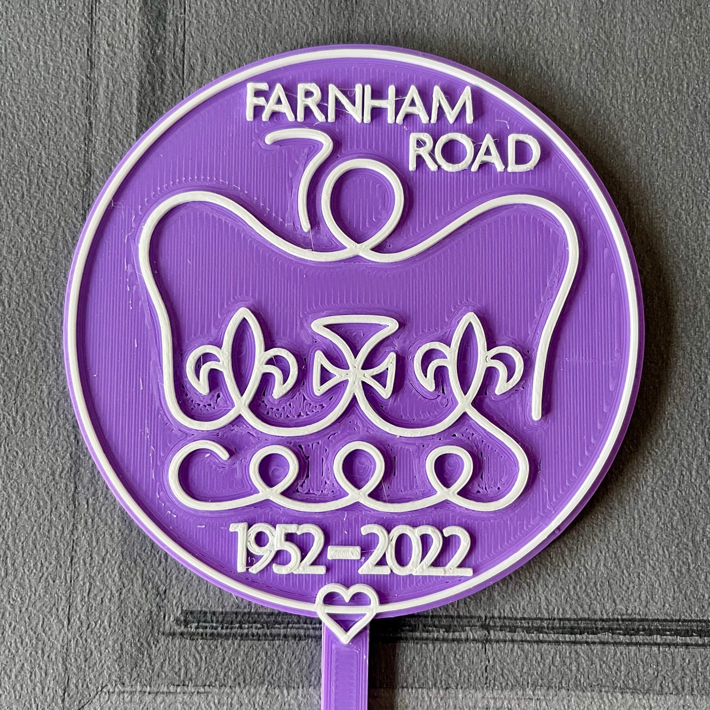 Queens Jubilee Cake Topper - Personalised - Street Party - Royal Celebrations - Queens Platinum Jubilee - Monarchy - Royalty - Royal Stamp