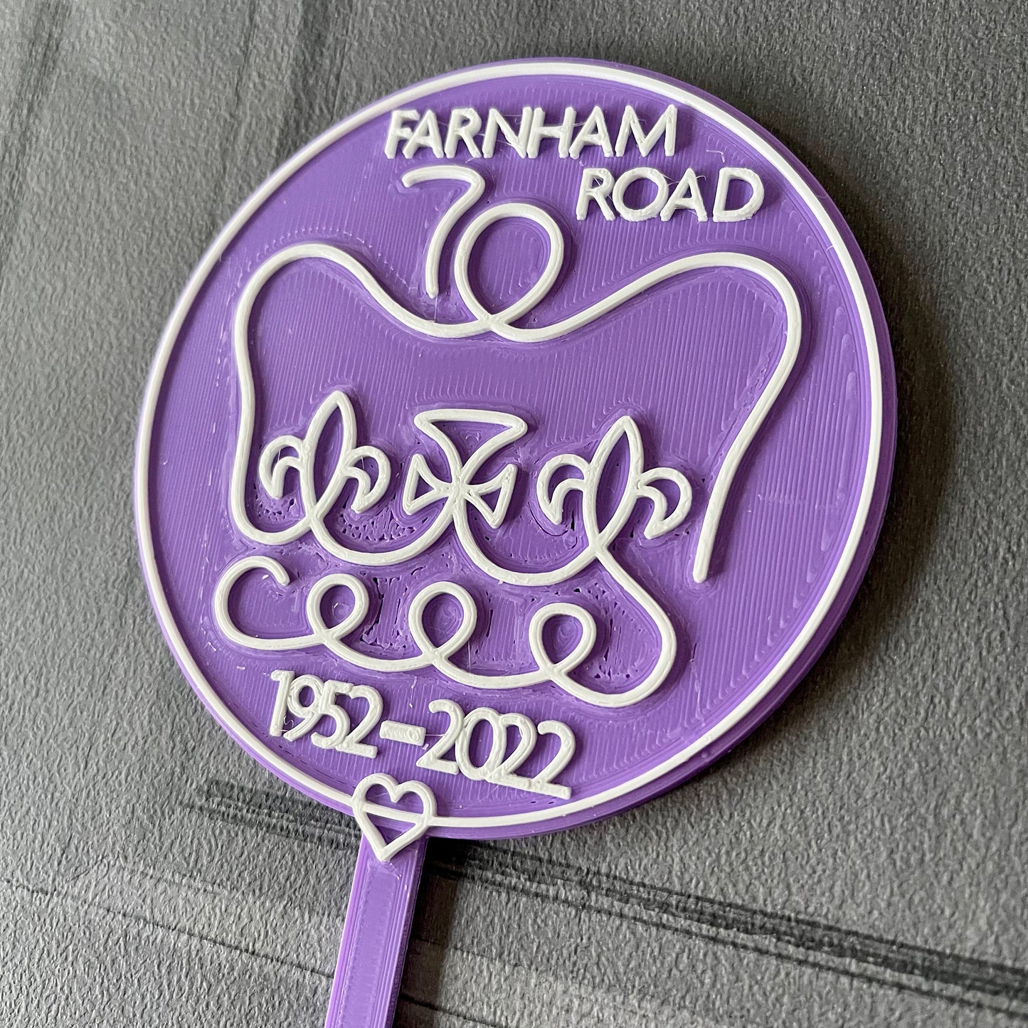 Queens Jubilee Cake Topper - Personalised - Street Party - Royal Celebrations - Queens Platinum Jubilee - Monarchy - Royalty - Royal Stamp