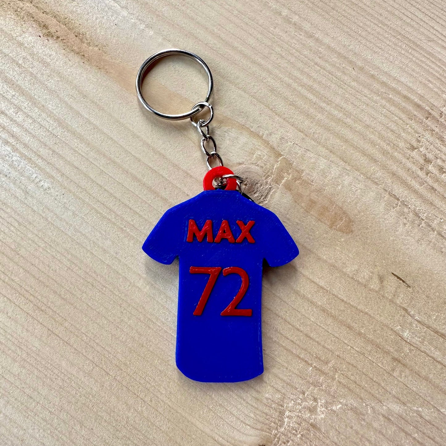 Football Shirt Keyring - Keychain - Personalised 3D Printed - Footballer - Team - Sportsman - Fun Gift - Stocking Filler - Footie Fan