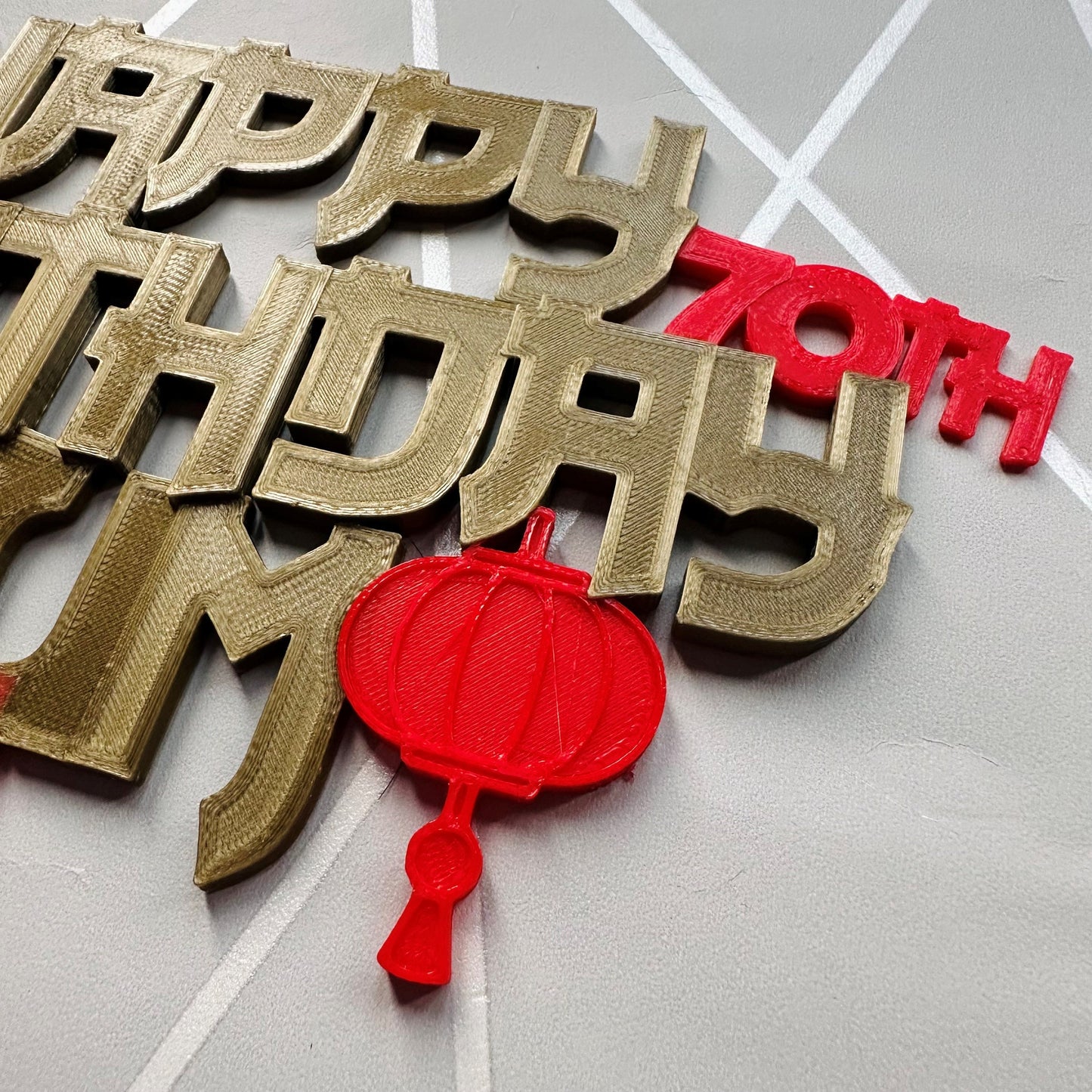 Chinese New Year Cake Topper - Birthday - New Year - Asia - China - Dragon - Personalised - Cake Decorations - Party Supplies