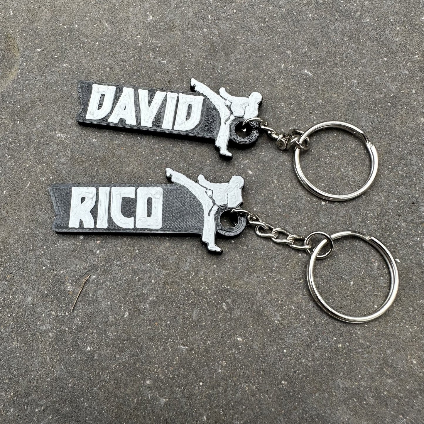 Karate Personalised Keyring - Keychain - 3D Printed - Karate - Gifts for Her - Gifts for Him - Children - Sports - Athletics