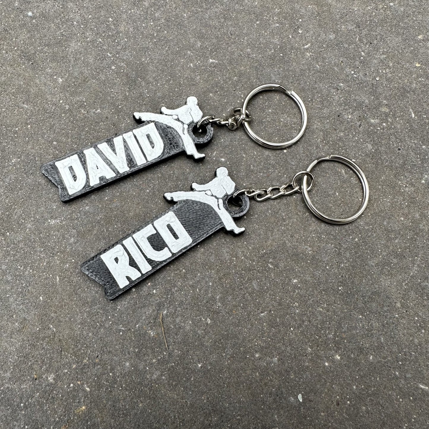Karate Personalised Keyring - Keychain - 3D Printed - Karate - Gifts for Her - Gifts for Him - Children - Sports - Athletics