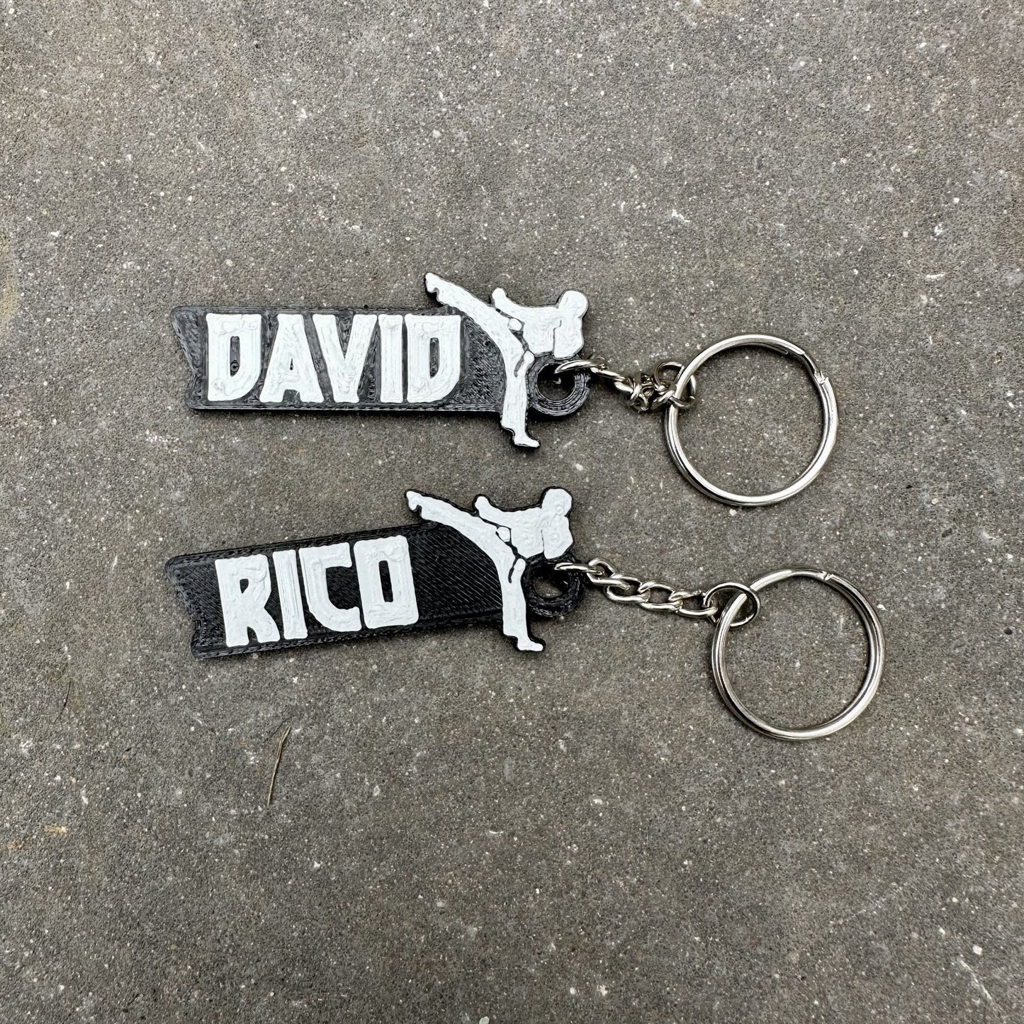 Karate Personalised Keyring - Keychain - 3D Printed - Karate - Gifts for Her - Gifts for Him - Children - Sports - Athletics