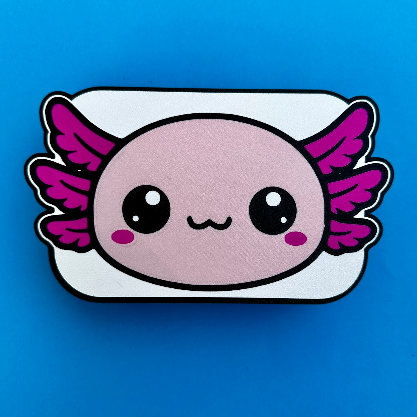 Kawaii Axolotl LED Light Box – Color Changing Night Light, USB Powered Bedroom Decor