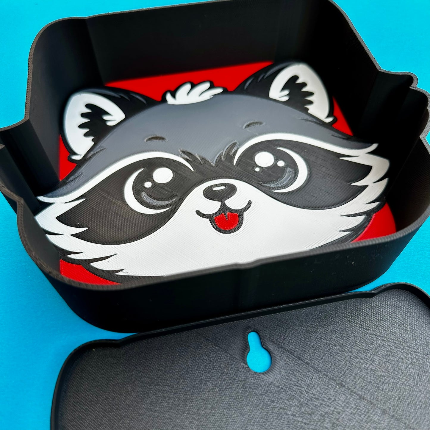 Kawaii Raccoon LED Light Box – Color Changing Night Light, Bedroom Decor (USB)