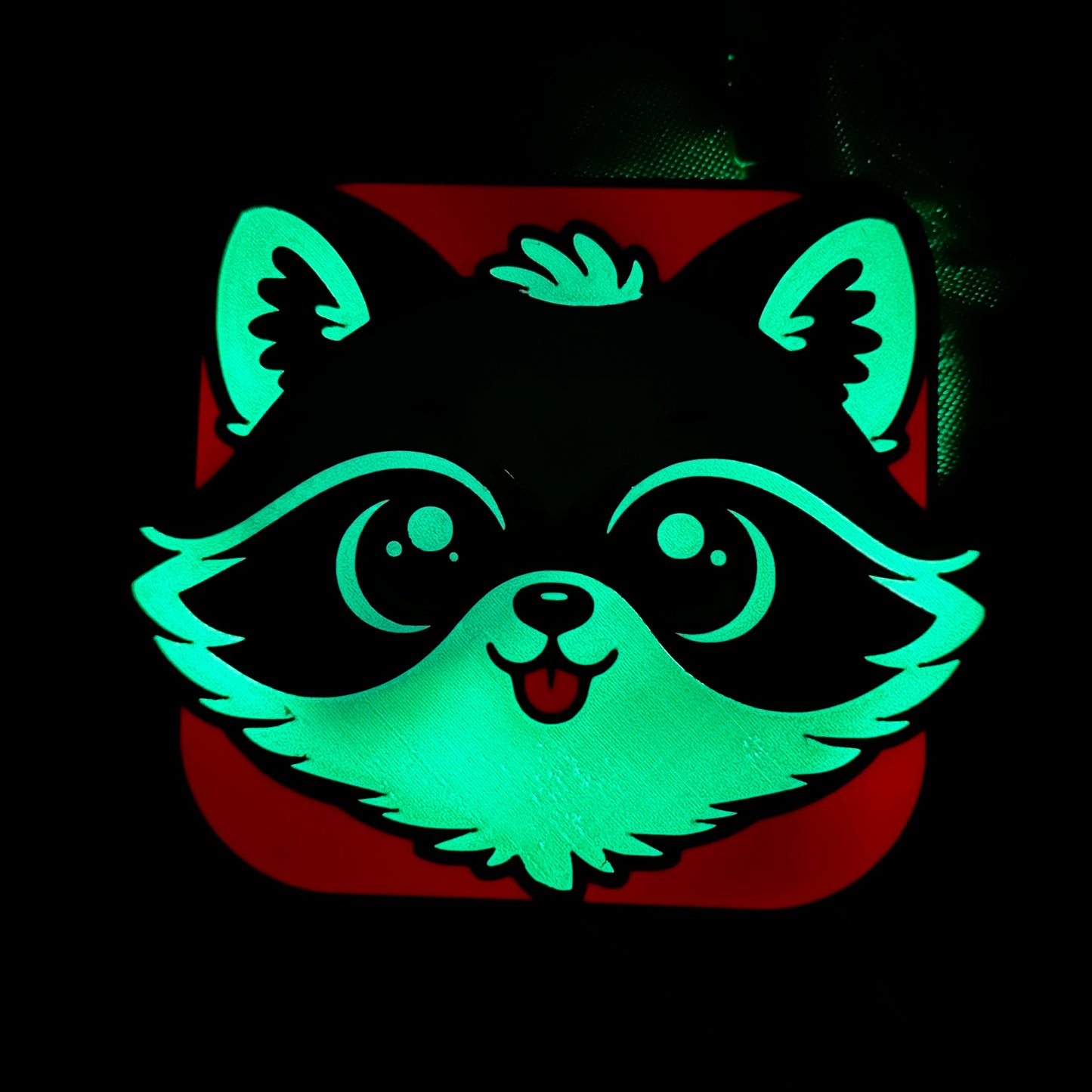 Kawaii Raccoon LED Light Box – Color Changing Night Light, Bedroom Decor (USB)