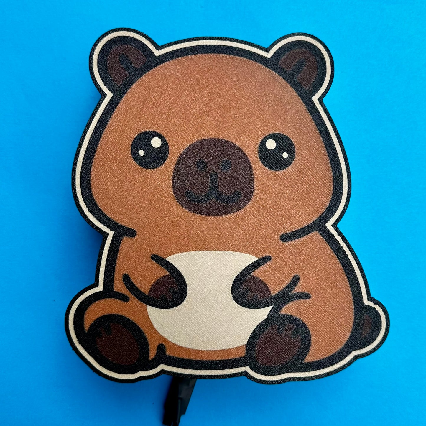 Kawaii Capybara LED Light Box – Color Changing Night Light, Bedroom Decor (USB)