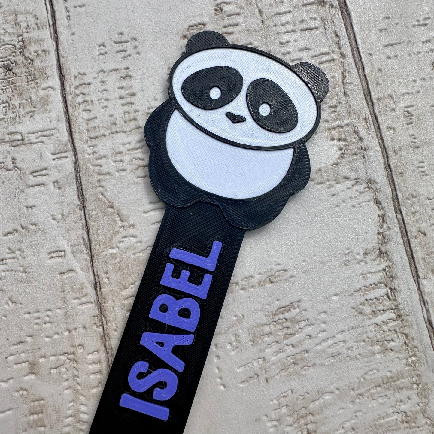 Panda Bookmark - 3D Printed - Personalised - Book Lover - Rainforest - Zoo - Kawaii - Stocking Stuffer - Stocking Filler - Christmas Gift