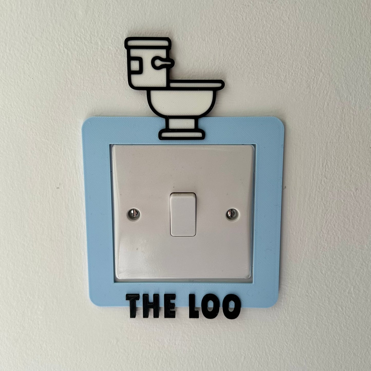 The Loo Light Switch Cover: Toilet Ensuite Bathroom Bedroom Home House Decor