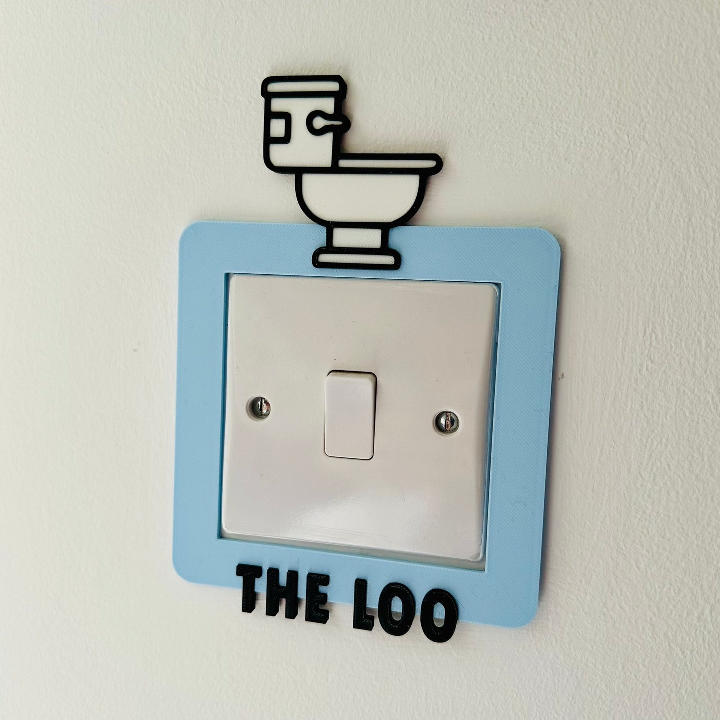 The Loo Light Switch Cover: Toilet Ensuite Bathroom Bedroom Home House Decor