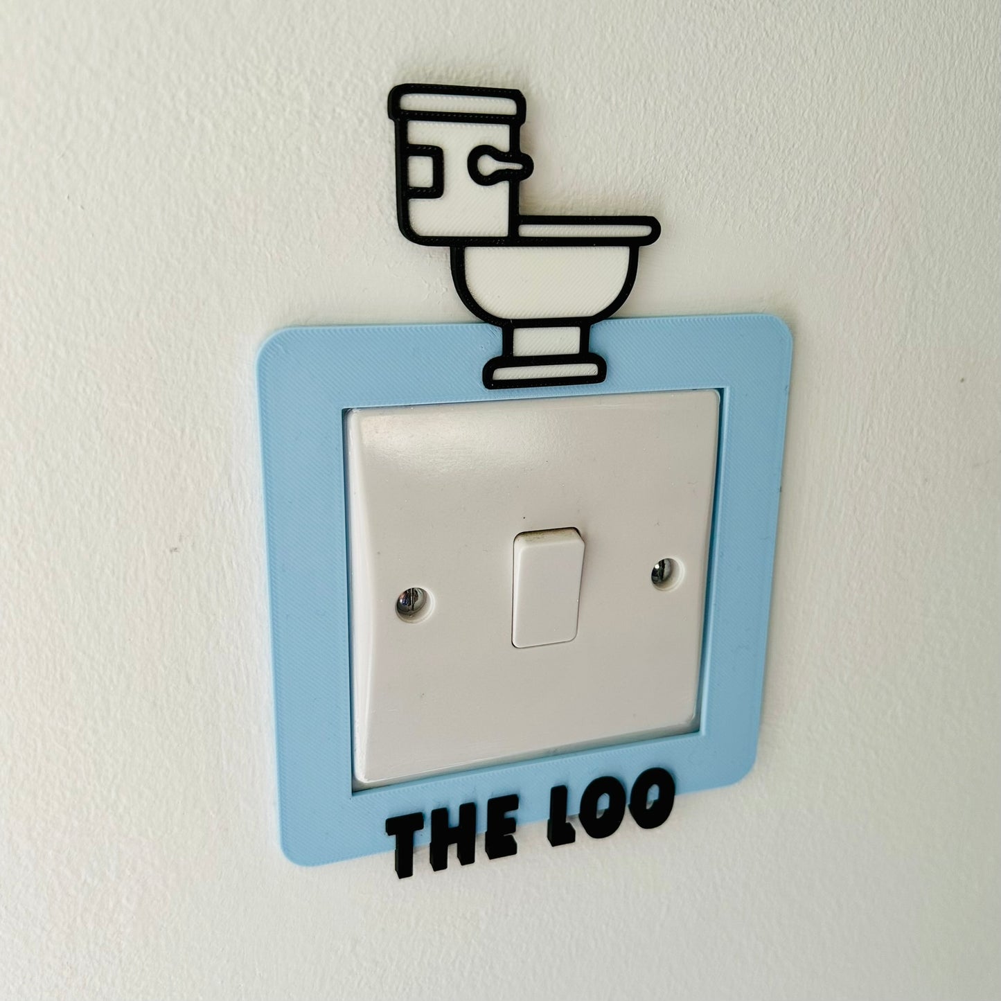 The Loo Light Switch Cover: Toilet Ensuite Bathroom Bedroom Home House Decor