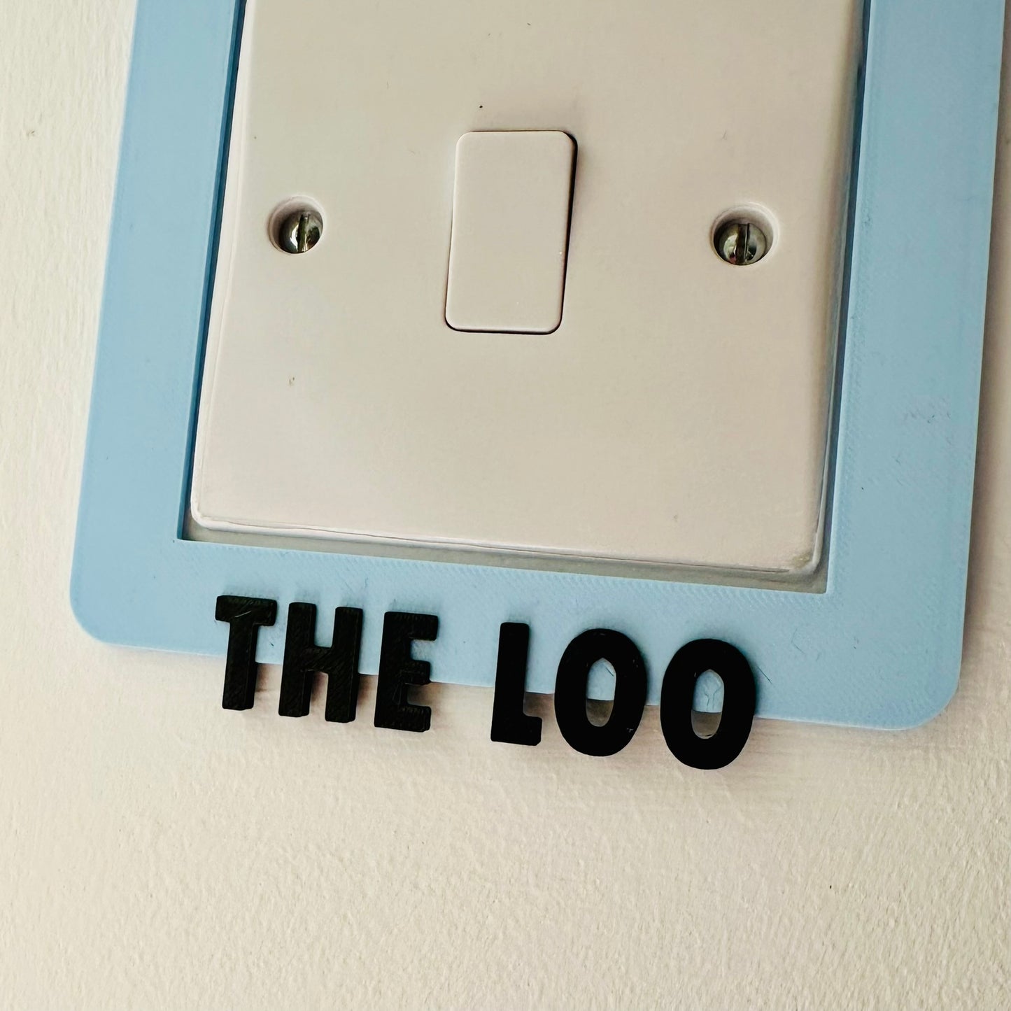 The Loo Light Switch Cover: Toilet Ensuite Bathroom Bedroom Home House Decor