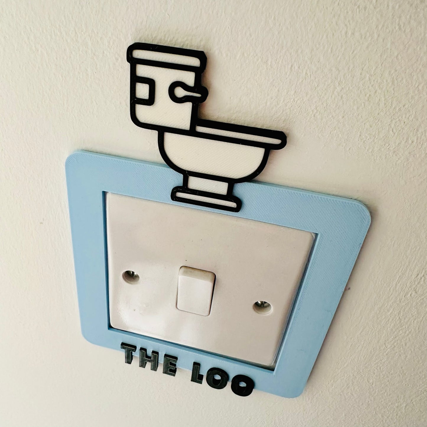 The Loo Light Switch Cover: Toilet Ensuite Bathroom Bedroom Home House Decor