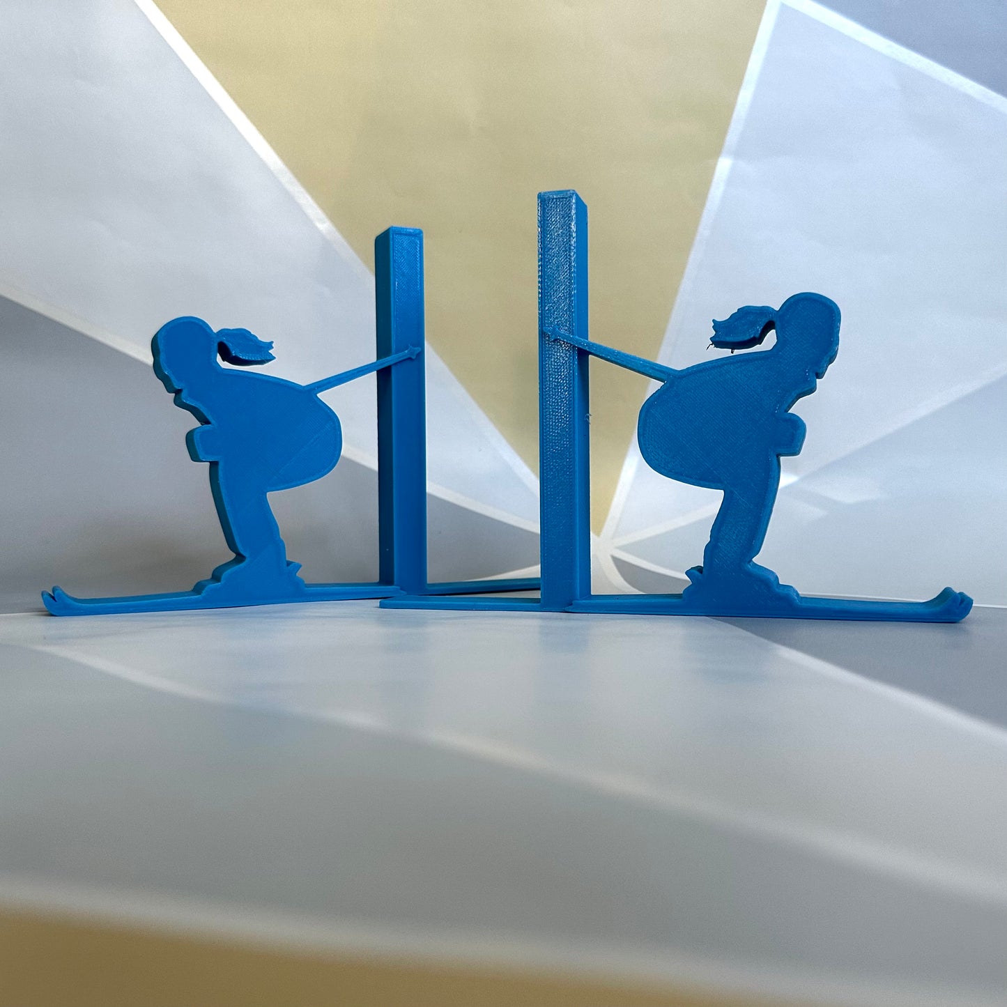 Skiing/Skier Bookends - 3D Printed - Book Storage - Children's Bedroom - Gifts for boys - Gifts for girls