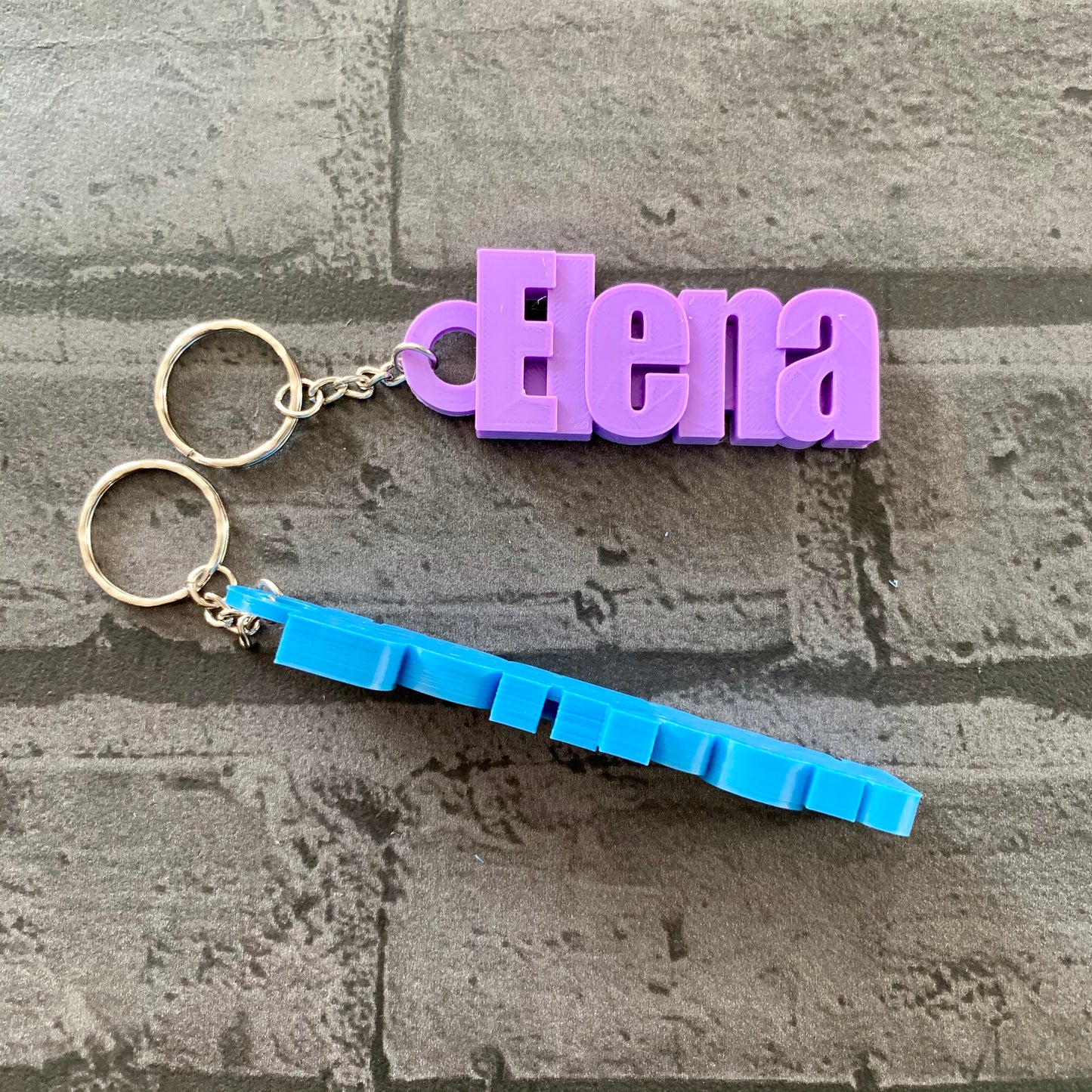 Large XL Personalised Keyring - Personalized Keychain - 3D Printed - Party Bag Filler - School Bag - Book Bag Tag - Luggage Tag - Small Gift