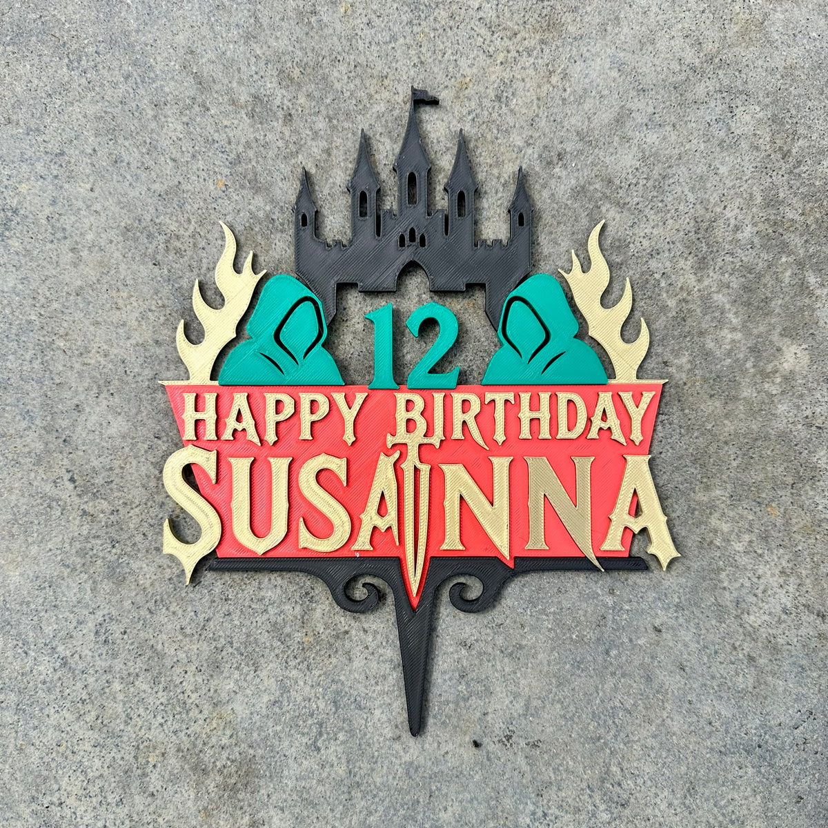 Personalised Traitors -Inspired Birthday Cake Topper